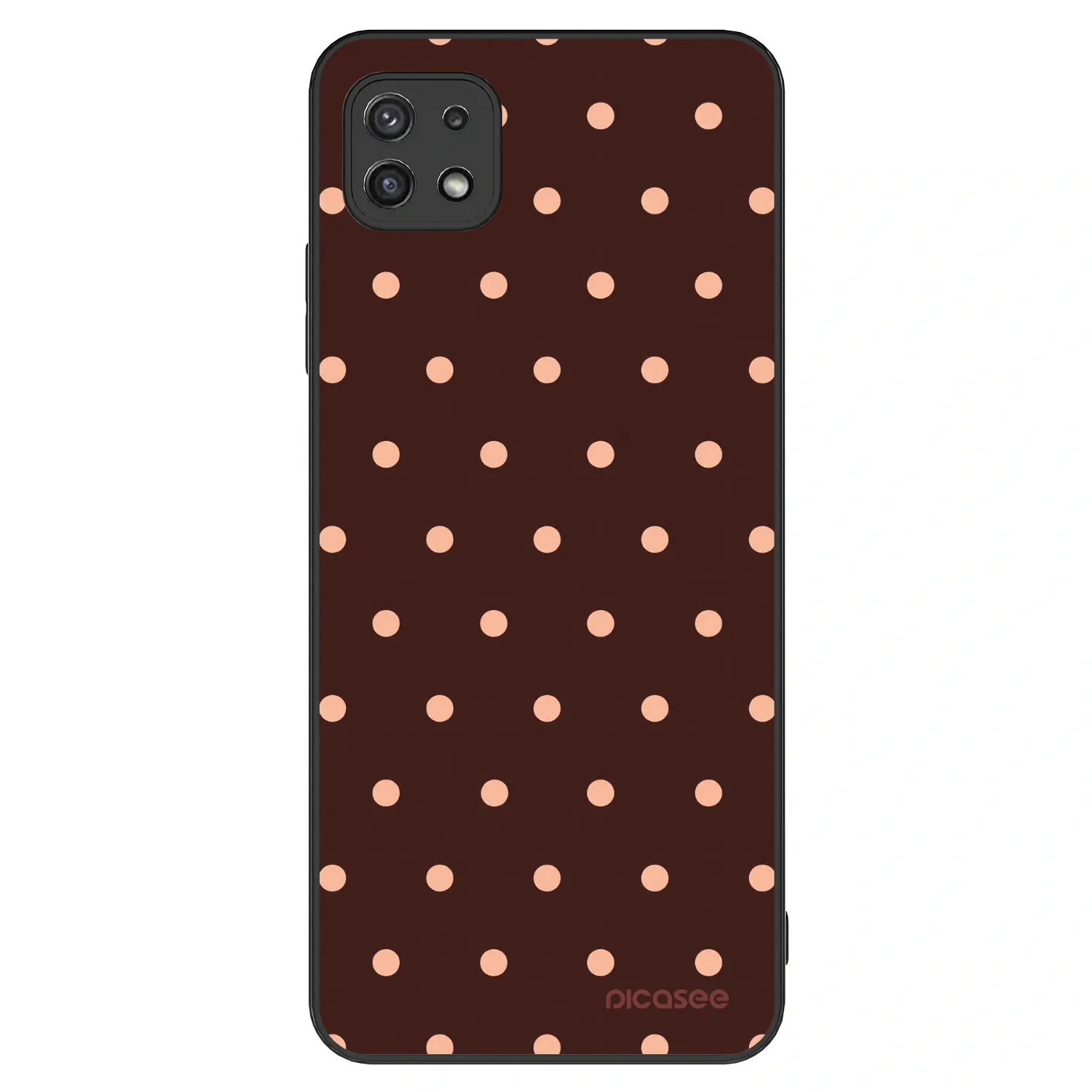 Picasee ULTIMATE CASE για Samsung Galaxy A22 A226B 5G - Peach Dots & Chocolate