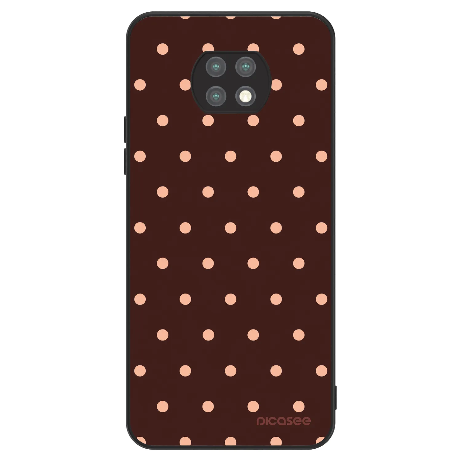 Picasee ULTIMATE CASE για Xiaomi Redmi Note 9T - Peach Dots & Chocolate