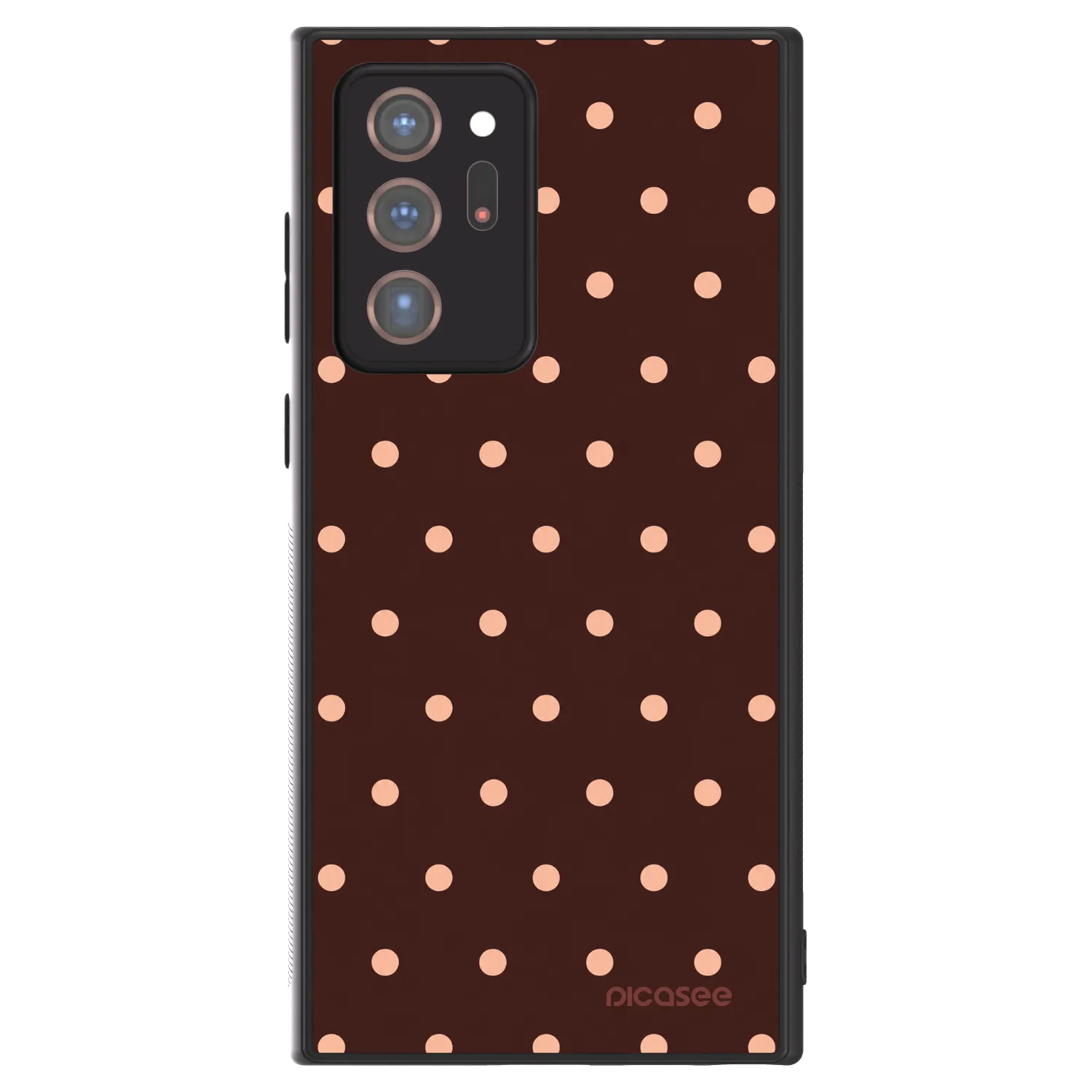 Picasee ULTIMATE CASE για Samsung Galaxy Note 20 Ultra - Peach Dots & Chocolate
