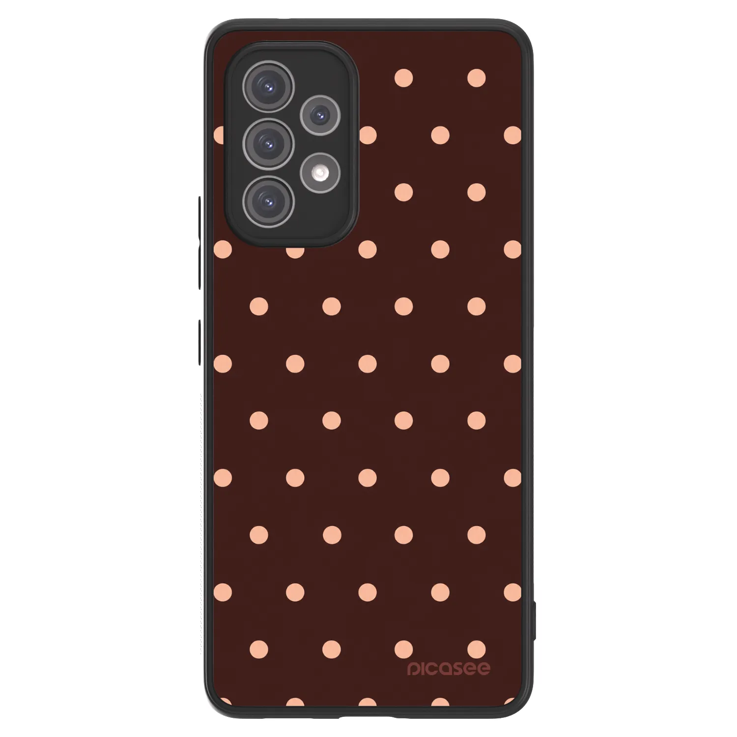 Picasee ULTIMATE CASE για Samsung Galaxy A52s 5G A528B - Peach Dots & Chocolate