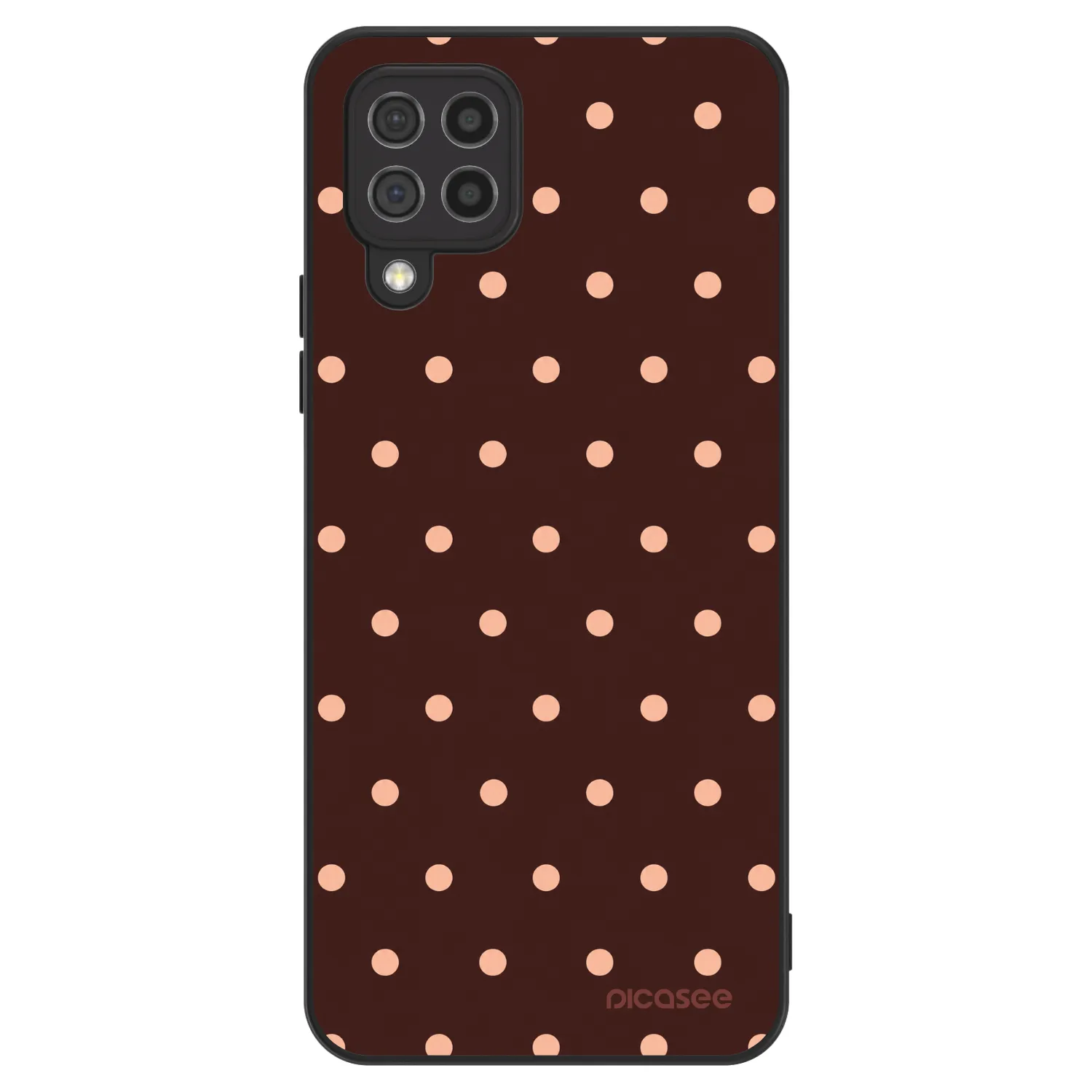 Picasee ULTIMATE CASE για Samsung Galaxy A22 A225F 4G - Peach Dots & Chocolate