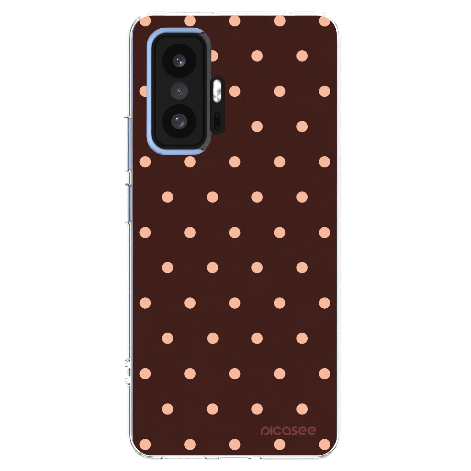 Picasee διαφανής θήκη σιλικόνης Xiaomi 11T Pro - Peach Dots & Chocolate