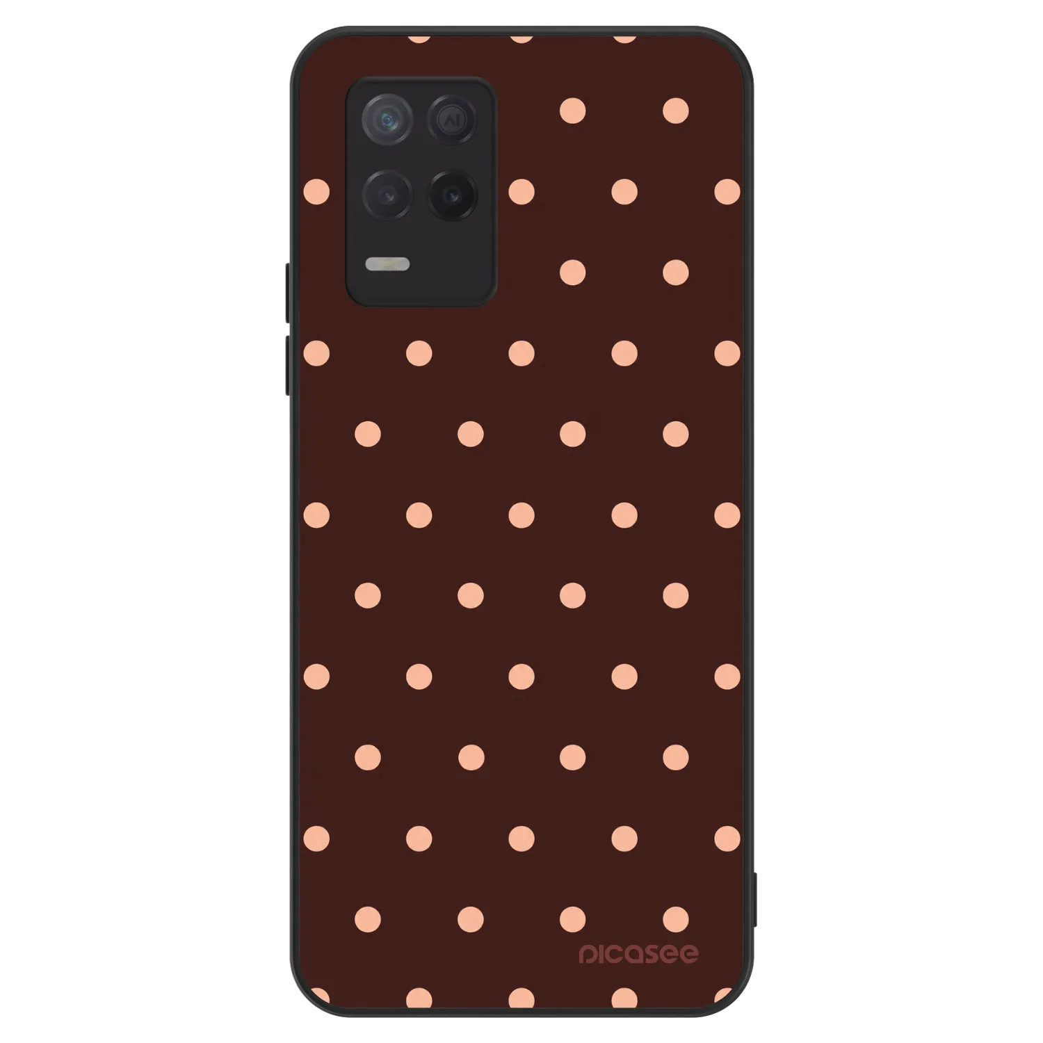 Picasee ULTIMATE CASE για Realme 8 5G - Peach Dots & Chocolate