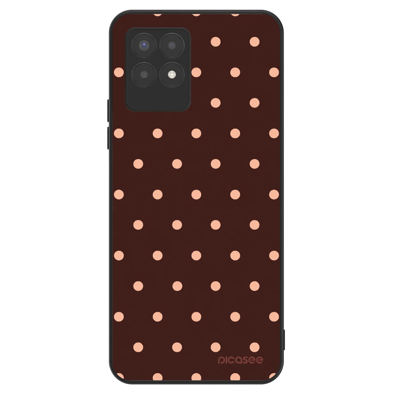 Picasee ULTIMATE CASE για Realme 8i - Peach Dots & Chocolate