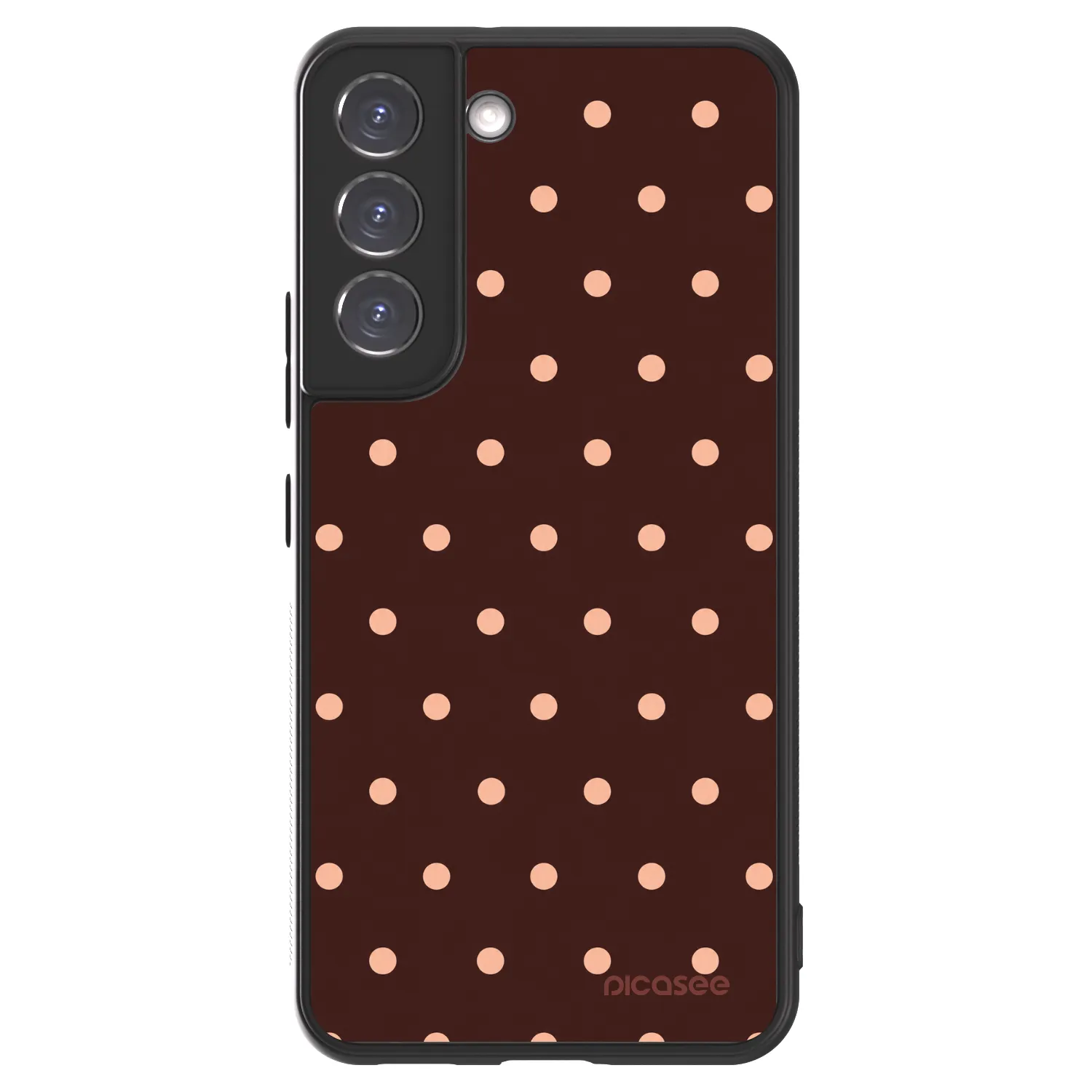 Picasee ULTIMATE CASE για Samsung Galaxy S22 5G - Peach Dots & Chocolate