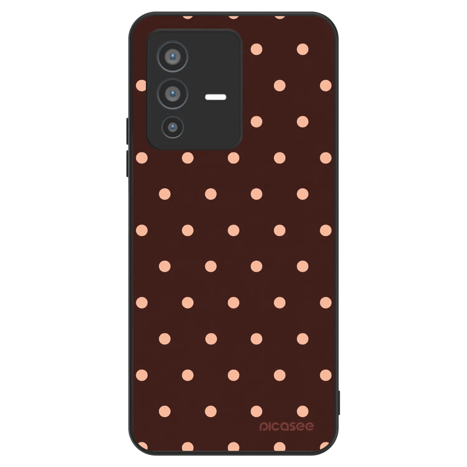 Picasee ULTIMATE CASE για Vivo V23 5G - Peach Dots & Chocolate
