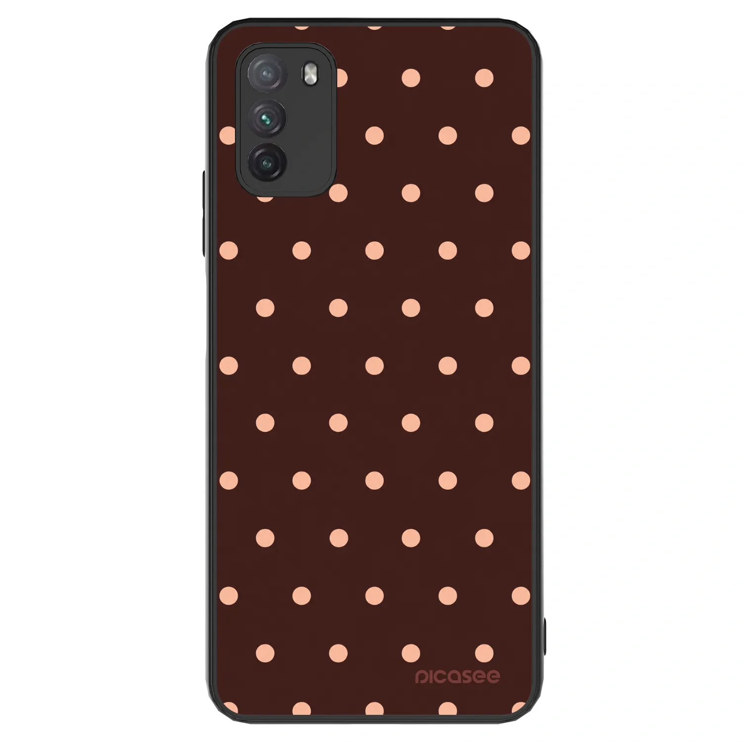 Picasee ULTIMATE CASE για Xiaomi Poco M3 - Peach Dots & Chocolate