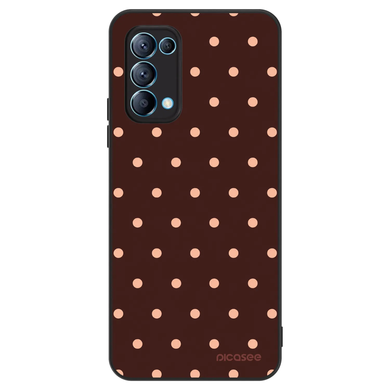 Picasee ULTIMATE CASE για OPPO Reno 5 5G - Peach Dots & Chocolate