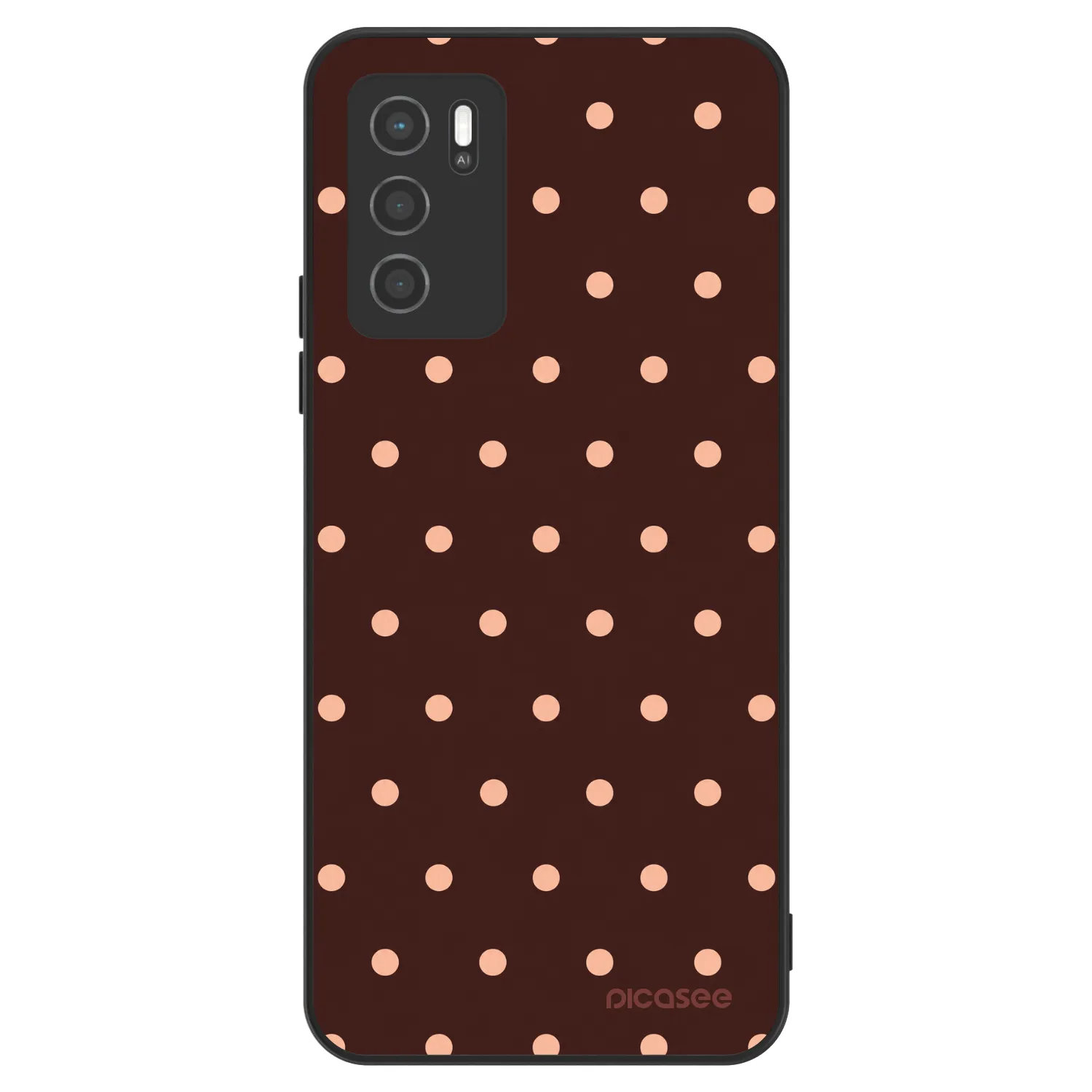 Picasee ULTIMATE CASE για OPPO A16s - Peach Dots & Chocolate