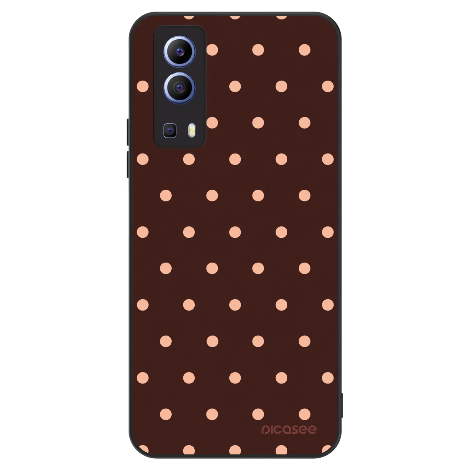 Picasee ULTIMATE CASE για Vivo Y52 5G - Peach Dots & Chocolate