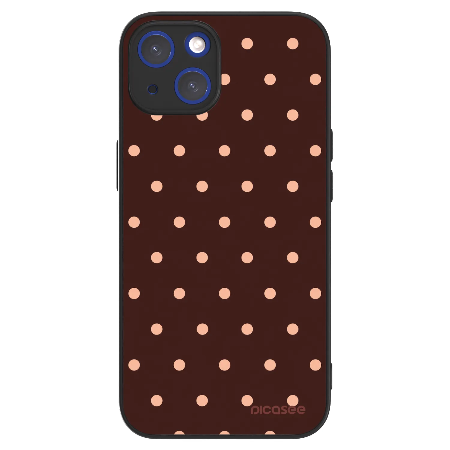 Picasee ULTIMATE CASE για Apple iPhone 14 - Peach Dots & Chocolate