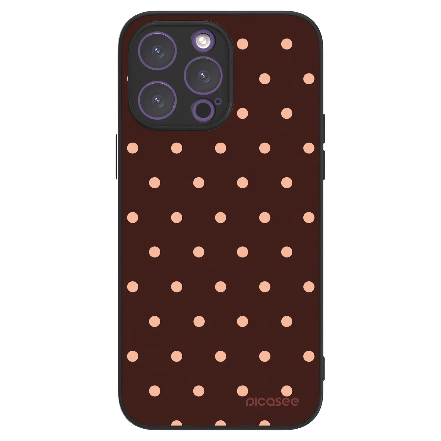 Picasee ULTIMATE CASE για Apple iPhone 14 Pro Max - Peach Dots & Chocolate