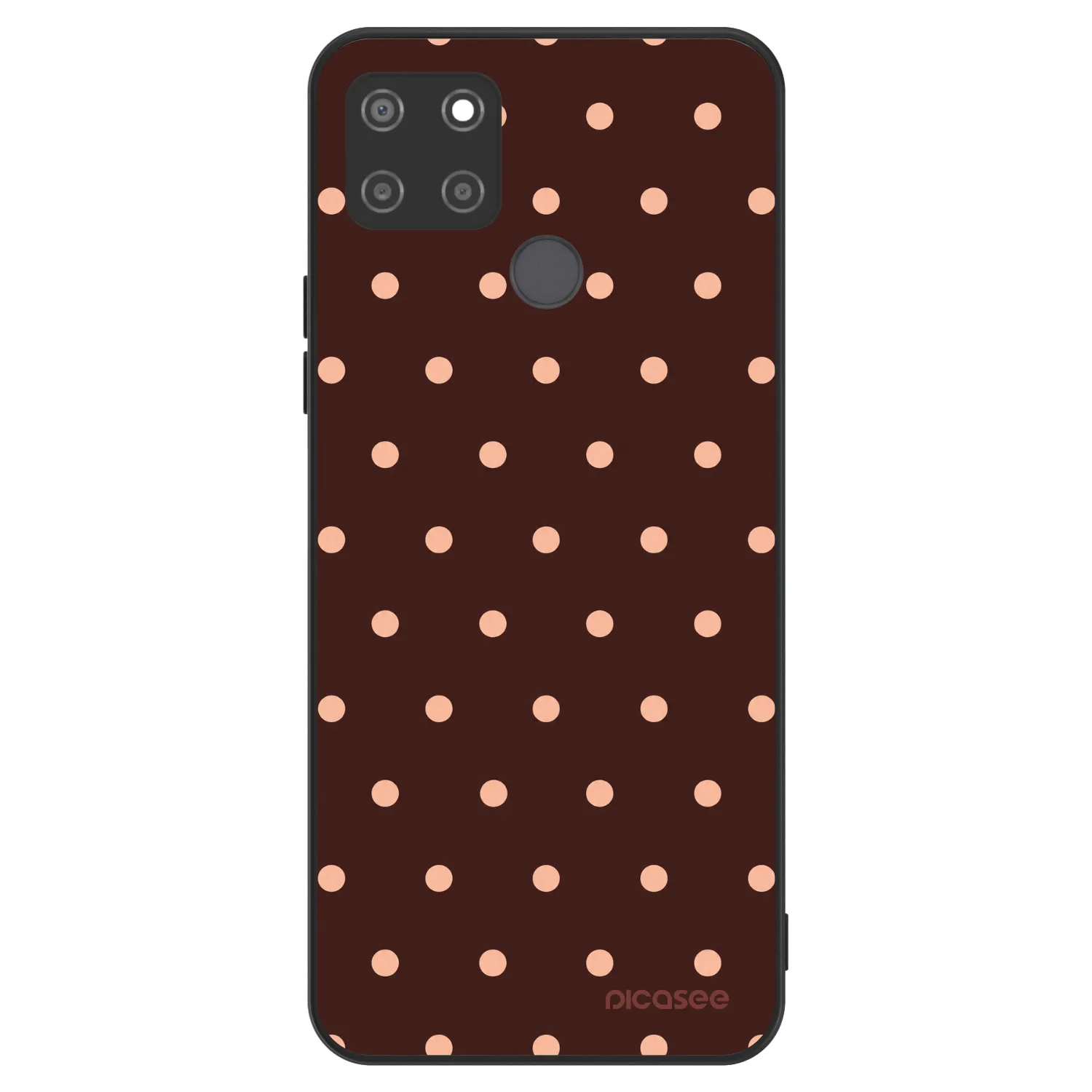 Picasee ULTIMATE CASE για Realme C21Y - Peach Dots & Chocolate