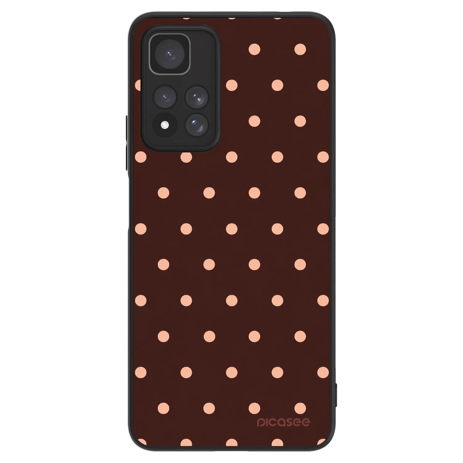 Picasee ULTIMATE CASE για Xiaomi Redmi Note 11 Pro+ 5G - Peach Dots & Chocolate