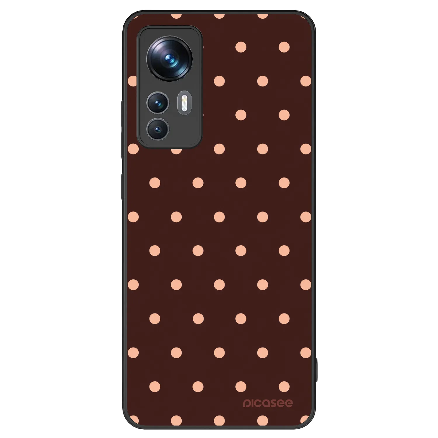 Picasee ULTIMATE CASE για Xiaomi 12T Pro - Peach Dots & Chocolate