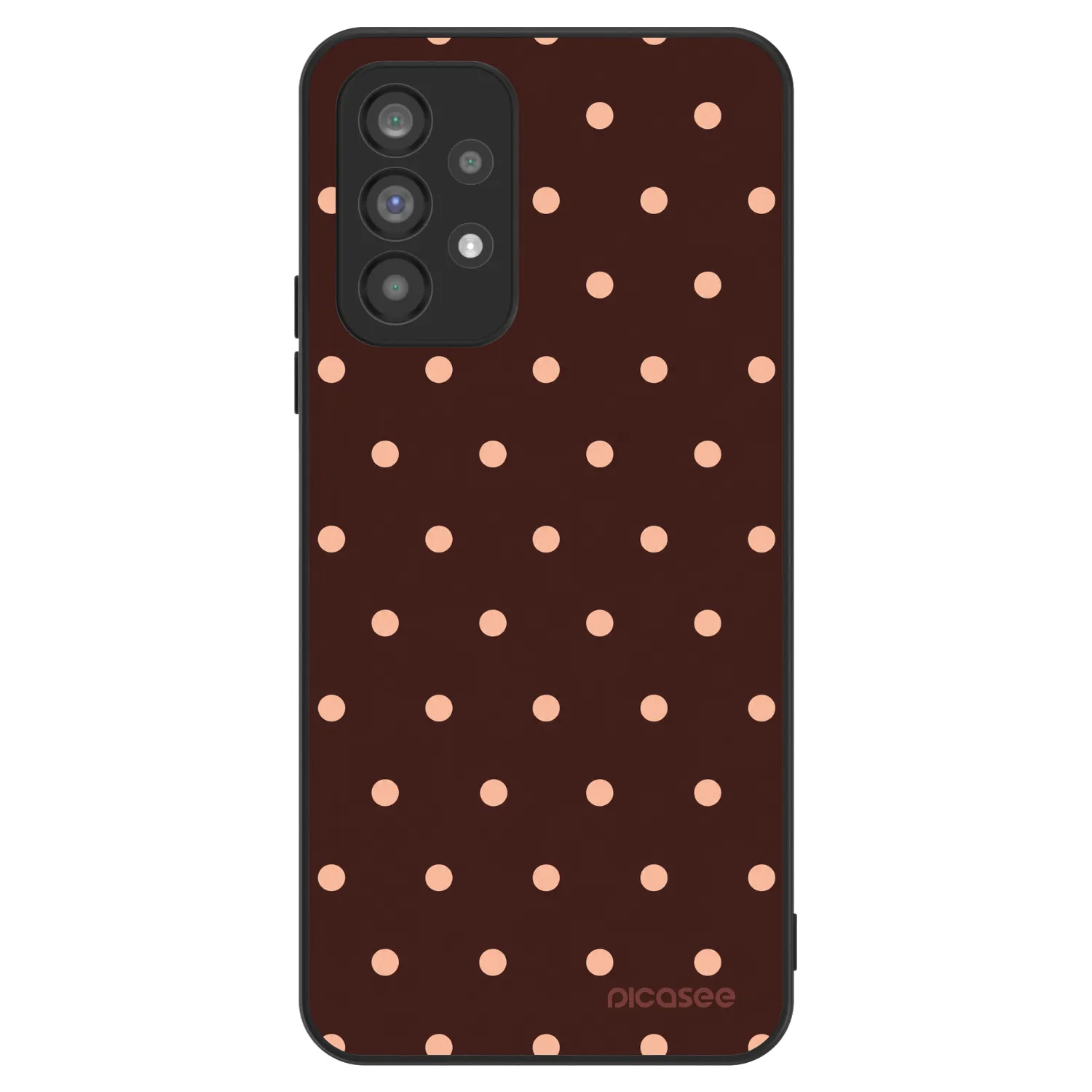 Picasee ULTIMATE CASE για Samsung Galaxy A73 5G - Peach Dots & Chocolate