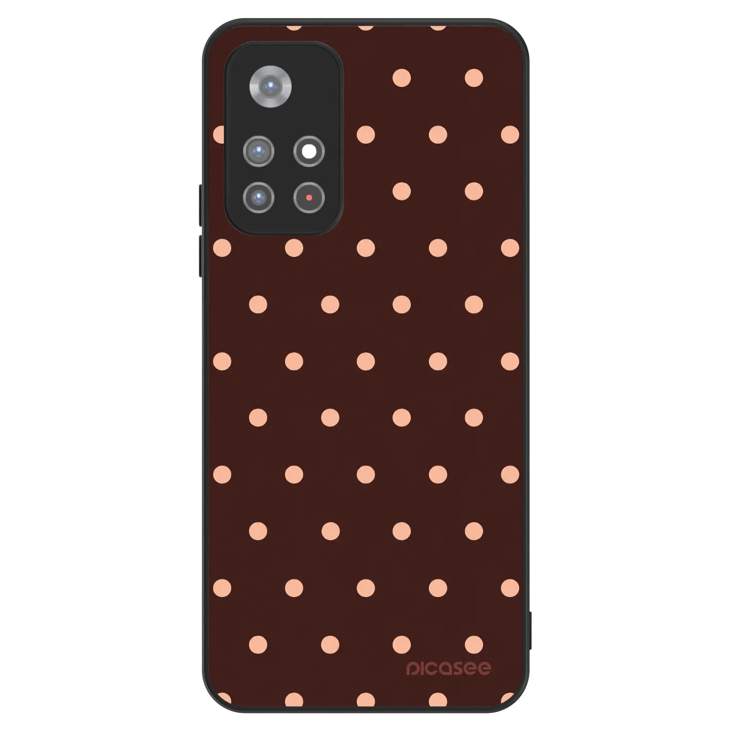 Picasee ULTIMATE CASE για Xiaomi Redmi Note 11S 5G - Peach Dots & Chocolate