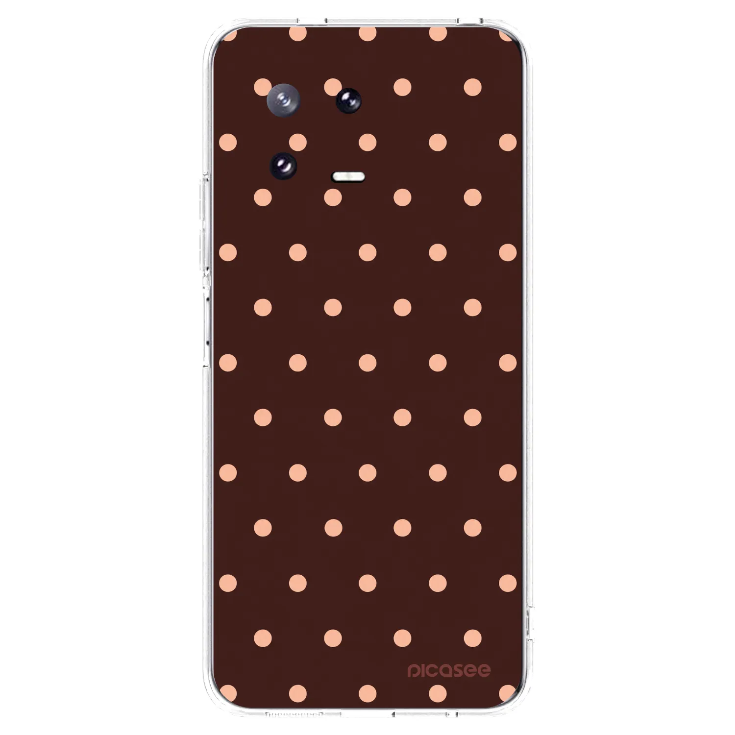 Picasee διαφανής θήκη σιλικόνης Xiaomi 13 Pro - Peach Dots & Chocolate