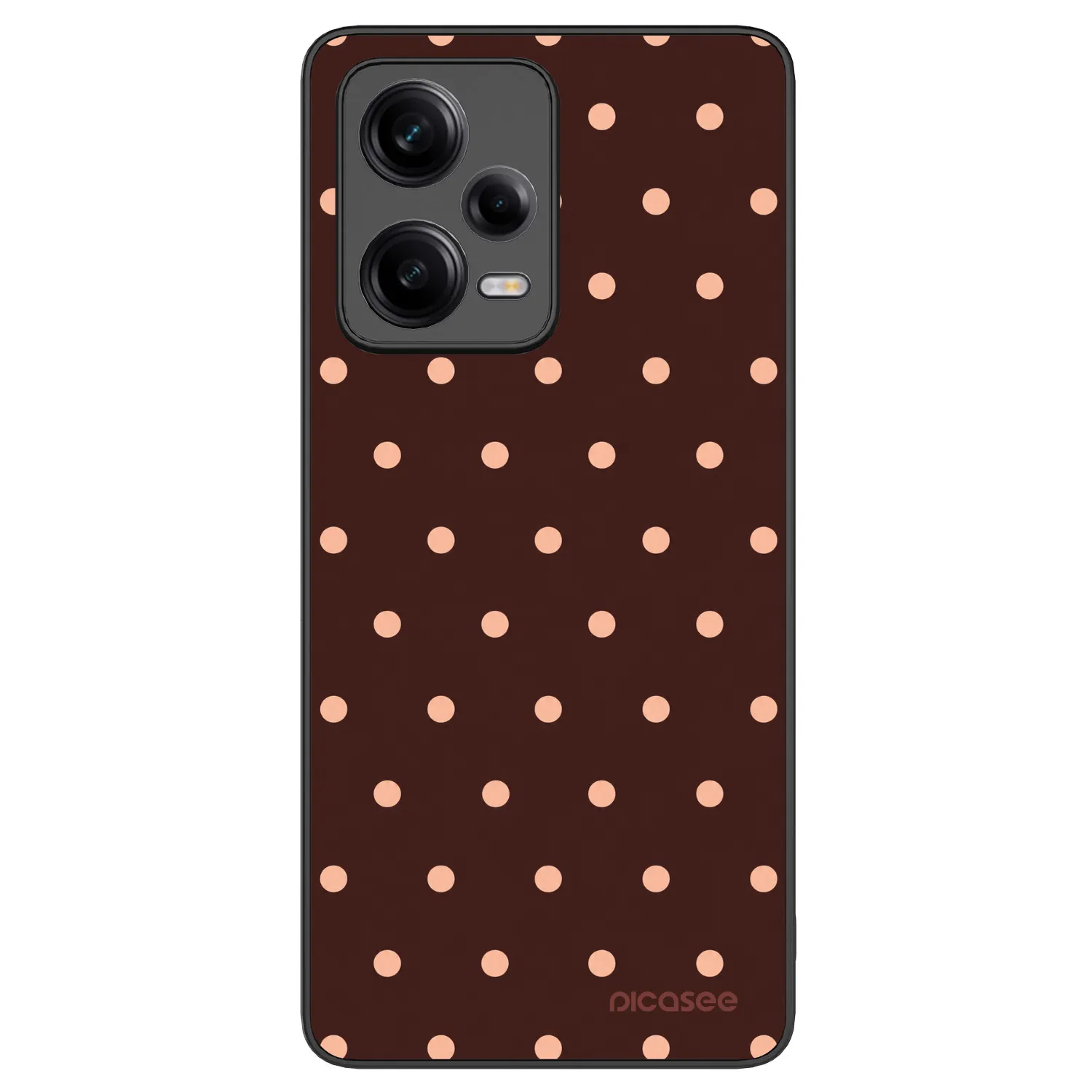 Picasee ULTIMATE CASE για Xiaomi Redmi Note 12 Pro+ 5G - Peach Dots & Chocolate