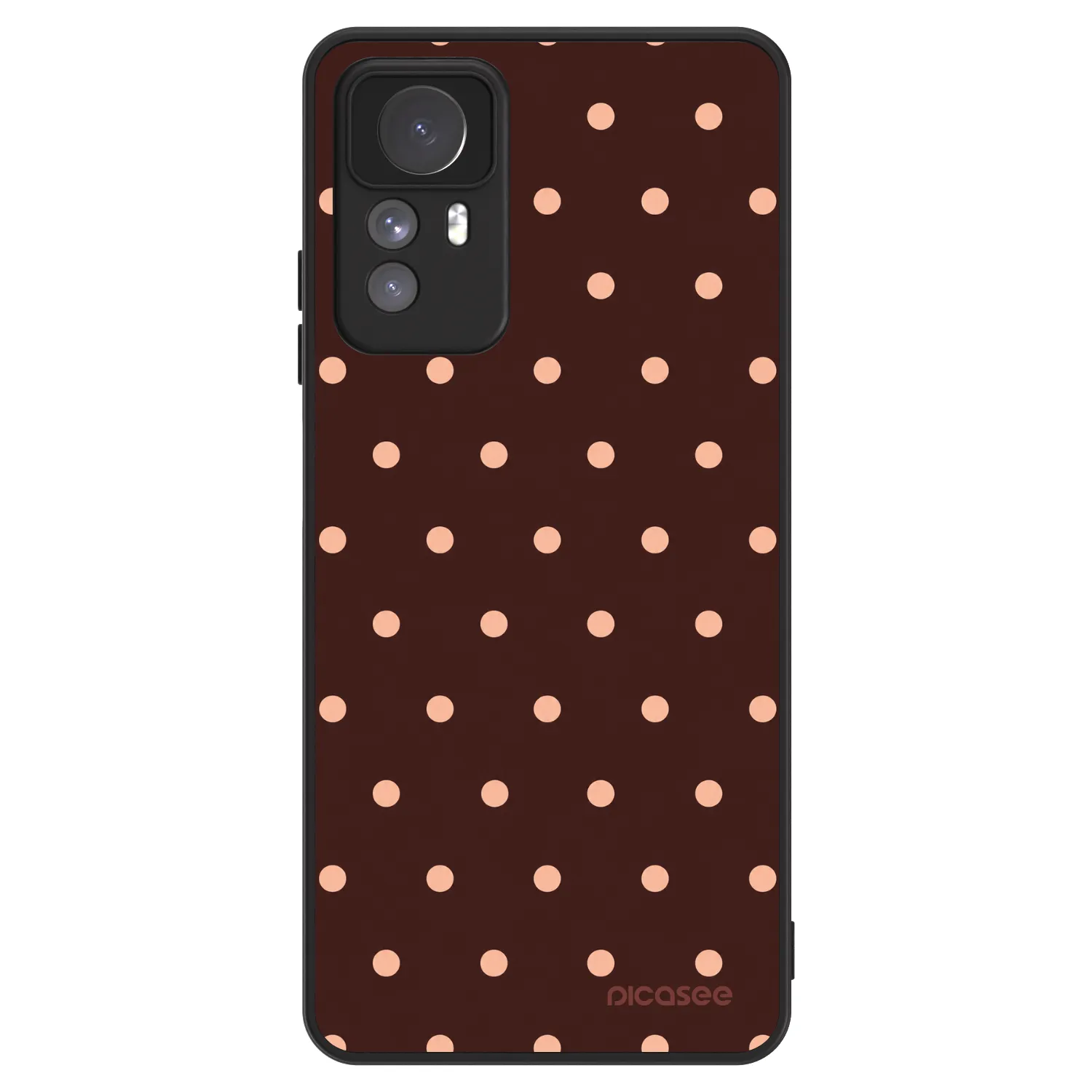 Picasee ULTIMATE CASE για Xiaomi Redmi Note 12S - Peach Dots & Chocolate