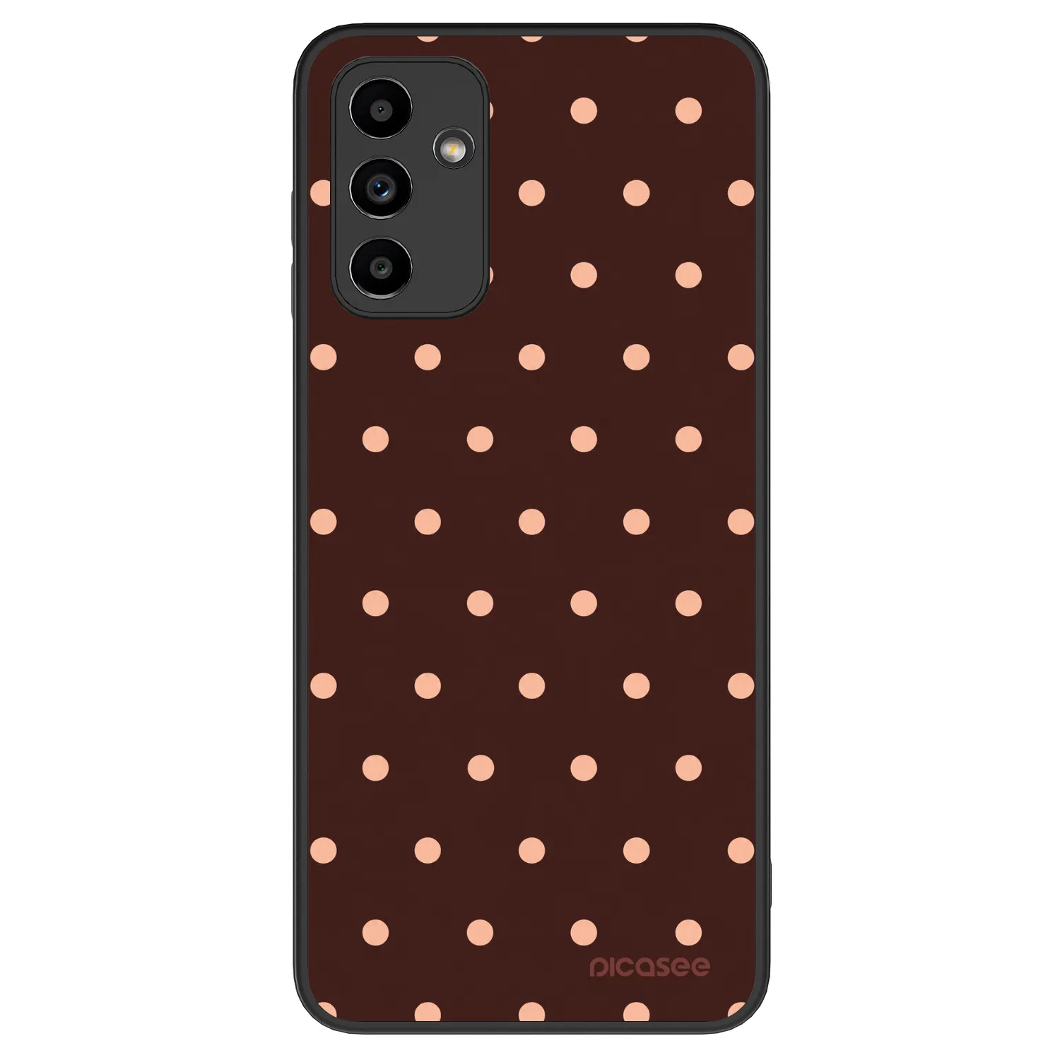 Picasee ULTIMATE CASE για Samsung Galaxy A04s A047F - Peach Dots & Chocolate