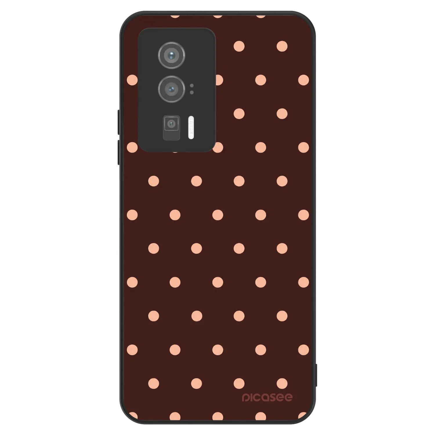 Picasee ULTIMATE CASE για Xiaomi Poco F5 Pro 5G - Peach Dots & Chocolate
