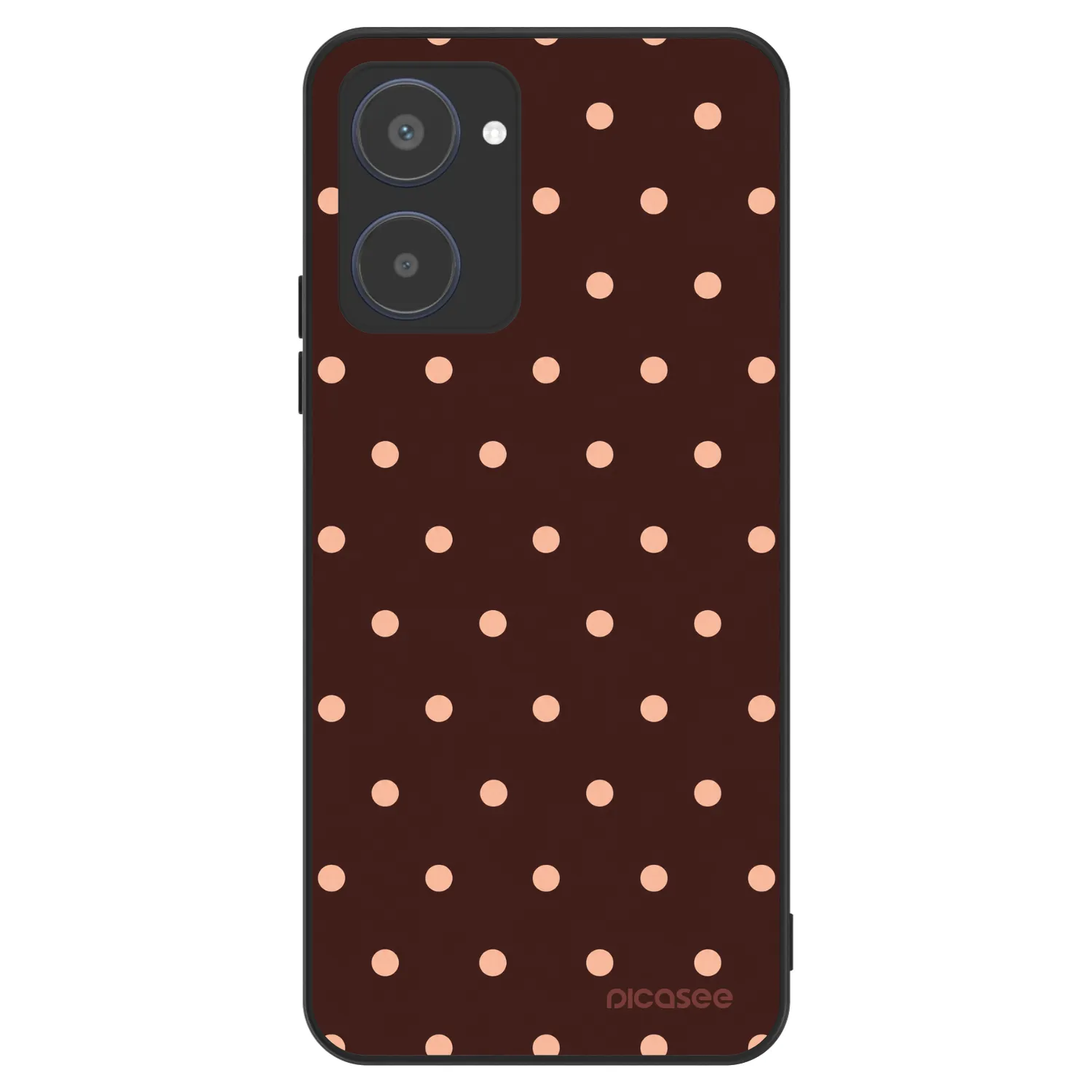 Picasee ULTIMATE CASE για Realme 10 4G - Peach Dots & Chocolate