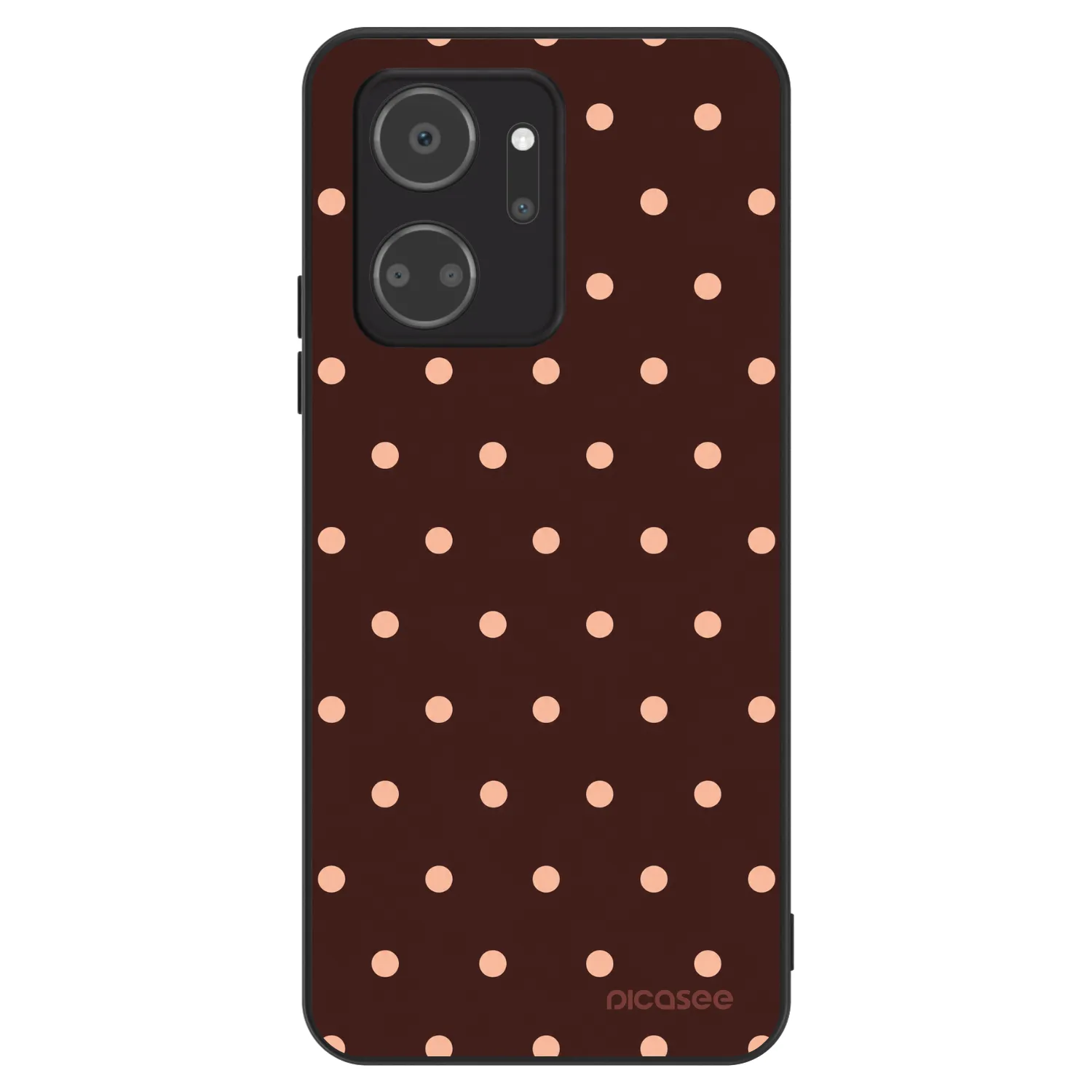 Picasee ULTIMATE CASE για Honor X7a - Peach Dots & Chocolate