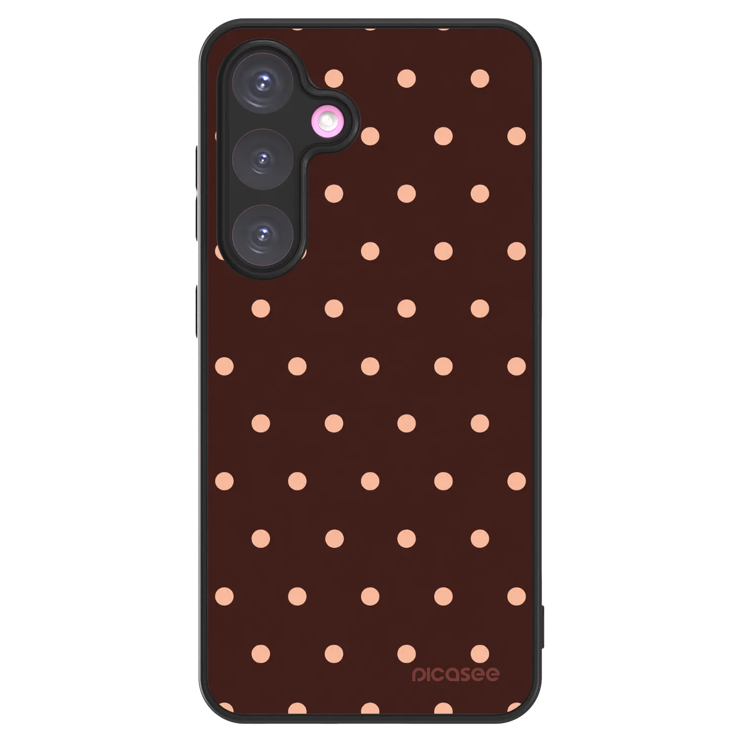 Picasee ULTIMATE CASE PowerShare για Samsung Galaxy S24+ S926B 5G - Peach Dots & Chocolate