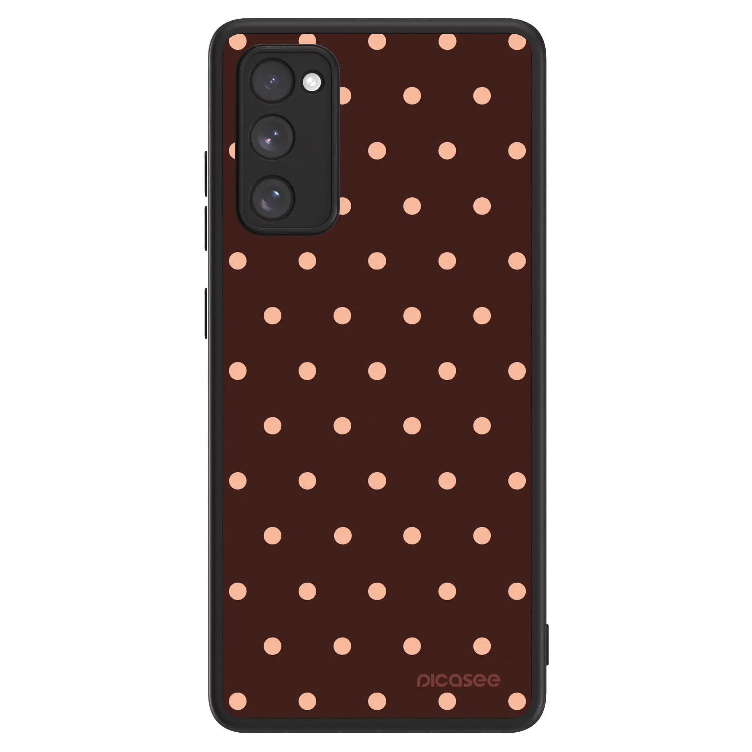 Picasee ULTIMATE CASE PowerShare για Samsung Galaxy S20 FE - Peach Dots & Chocolate