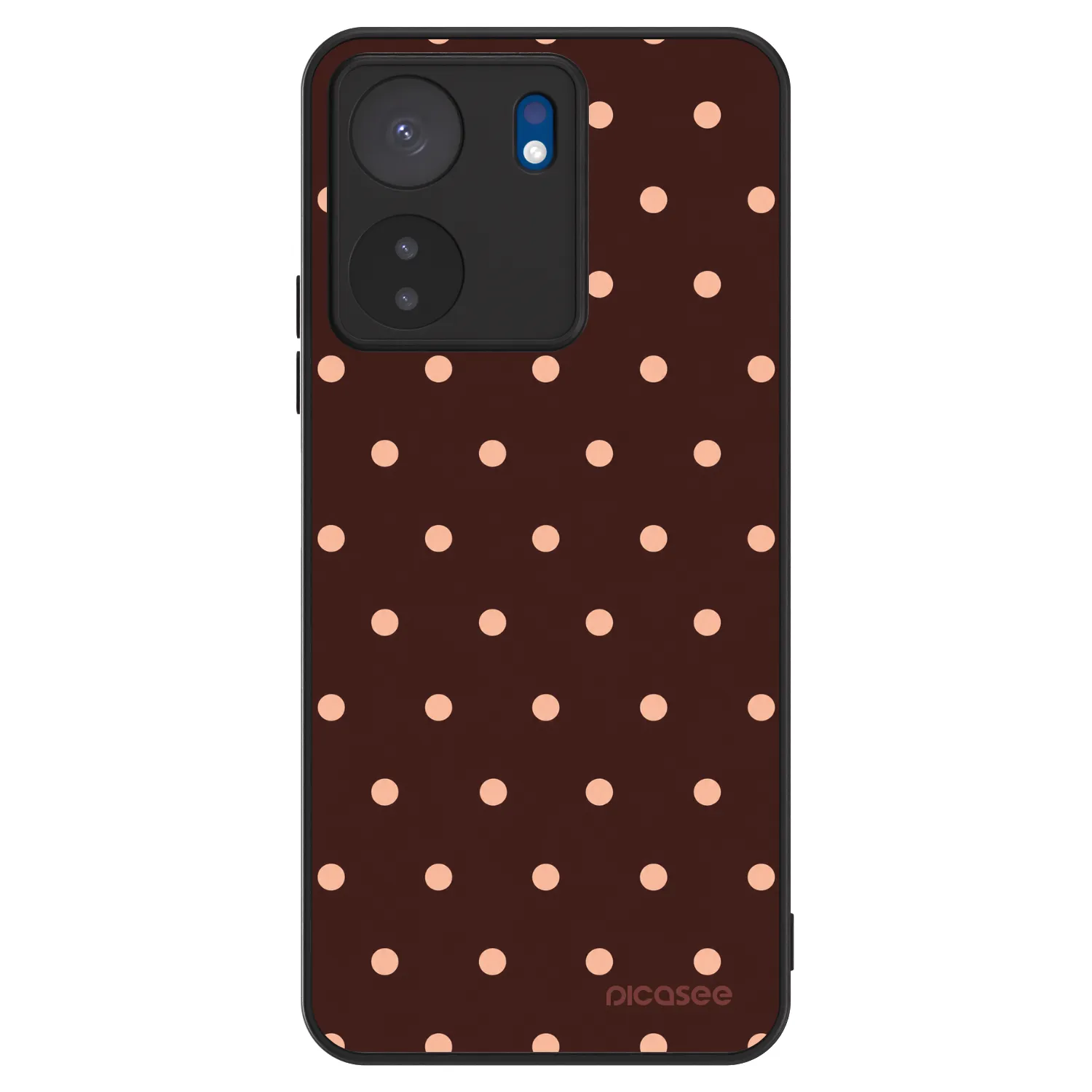 Picasee ULTIMATE CASE για Xiaomi Redmi 13C 4G - Peach Dots & Chocolate