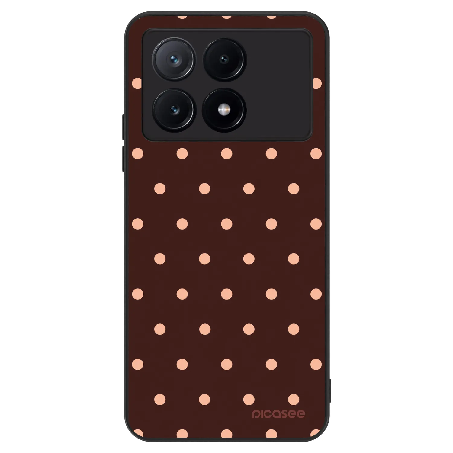 Picasee ULTIMATE CASE για Xiaomi Poco X6 Pro - Peach Dots & Chocolate