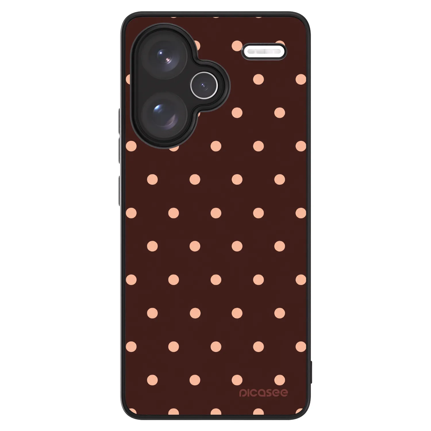 Picasee ULTIMATE CASE για Xiaomi Redmi Note 13 Pro+ 5G - Peach Dots & Chocolate