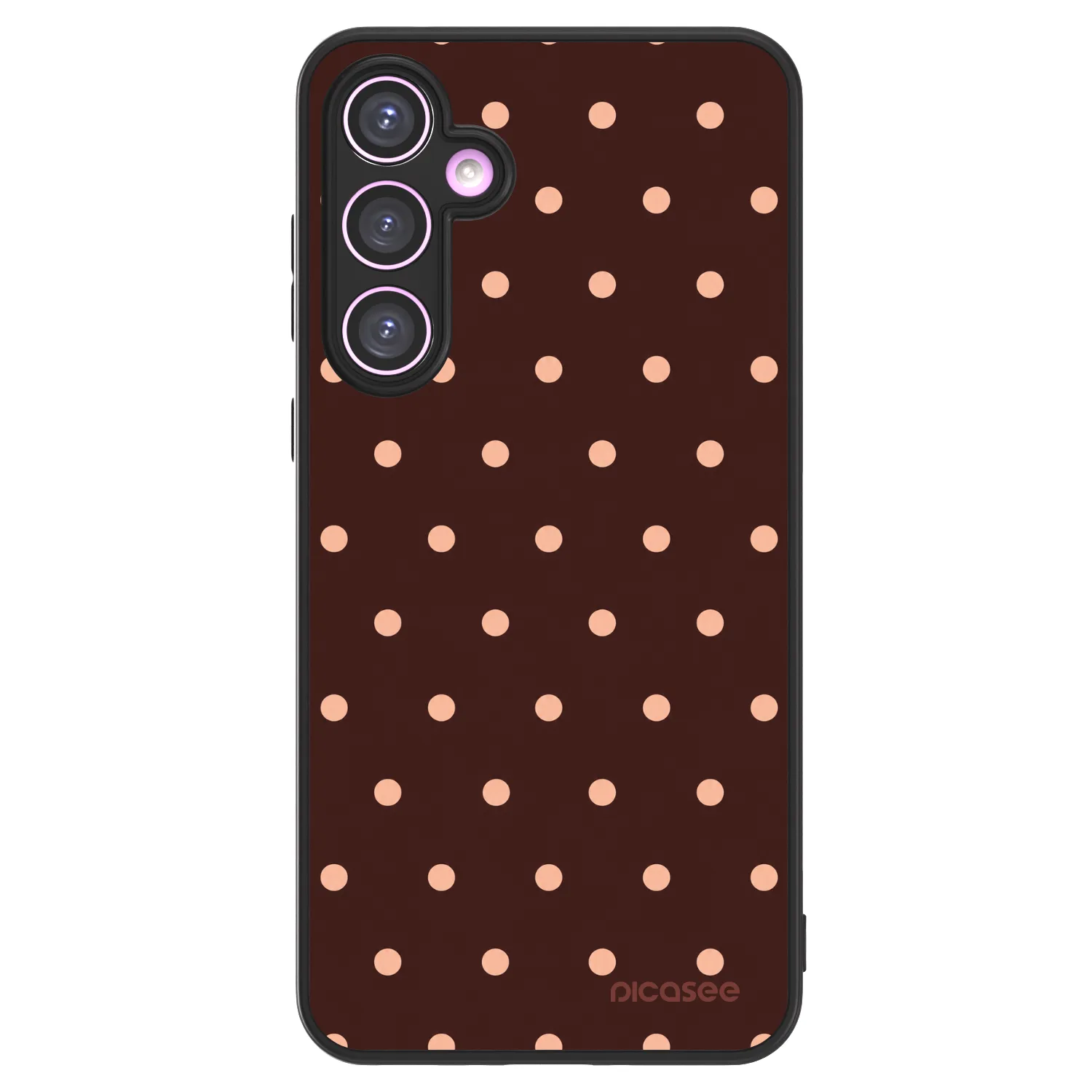 Picasee ULTIMATE CASE για Samsung Galaxy A35 5G A356B - Peach Dots & Chocolate