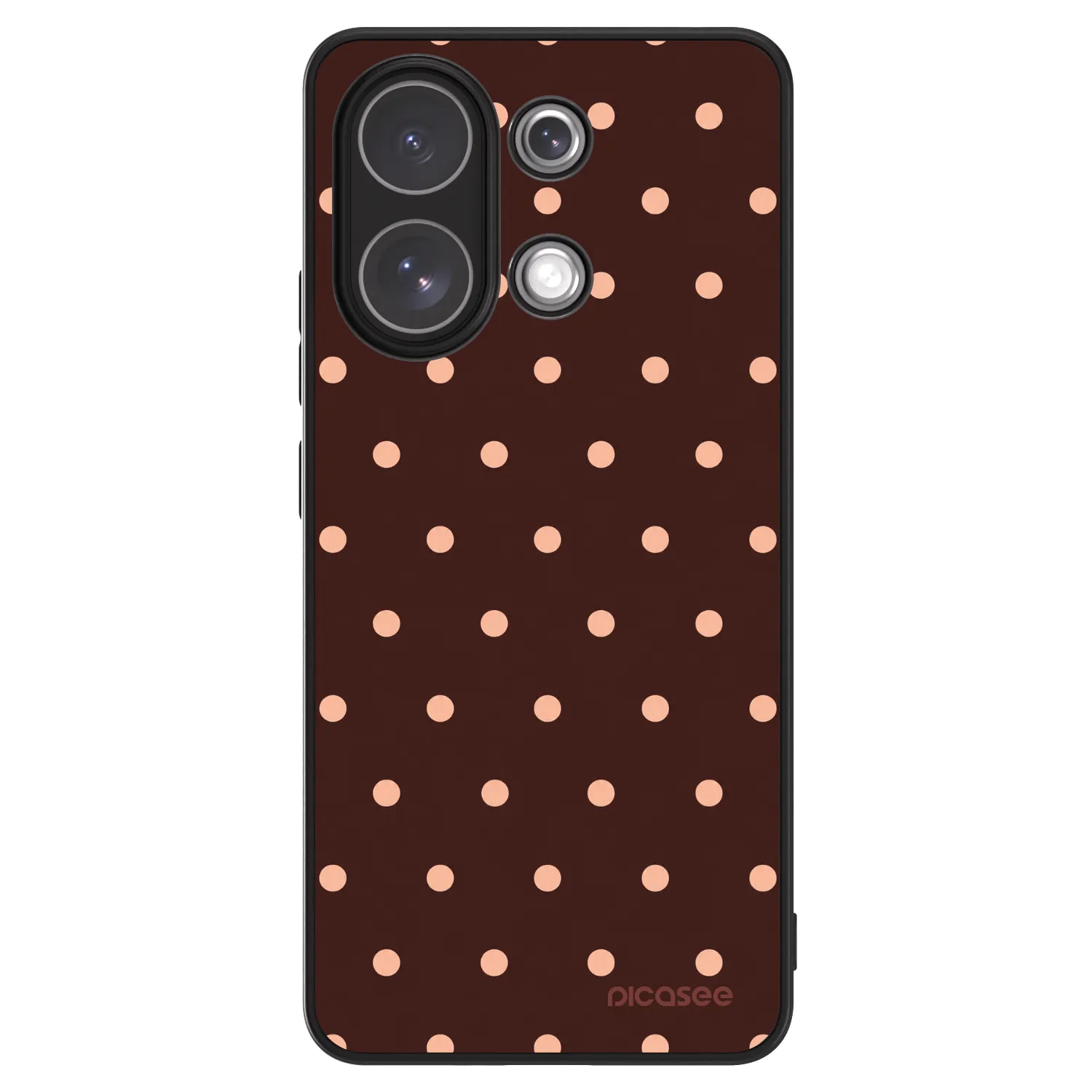 Picasee ULTIMATE CASE για Xiaomi Redmi Note 13 4G - Peach Dots & Chocolate