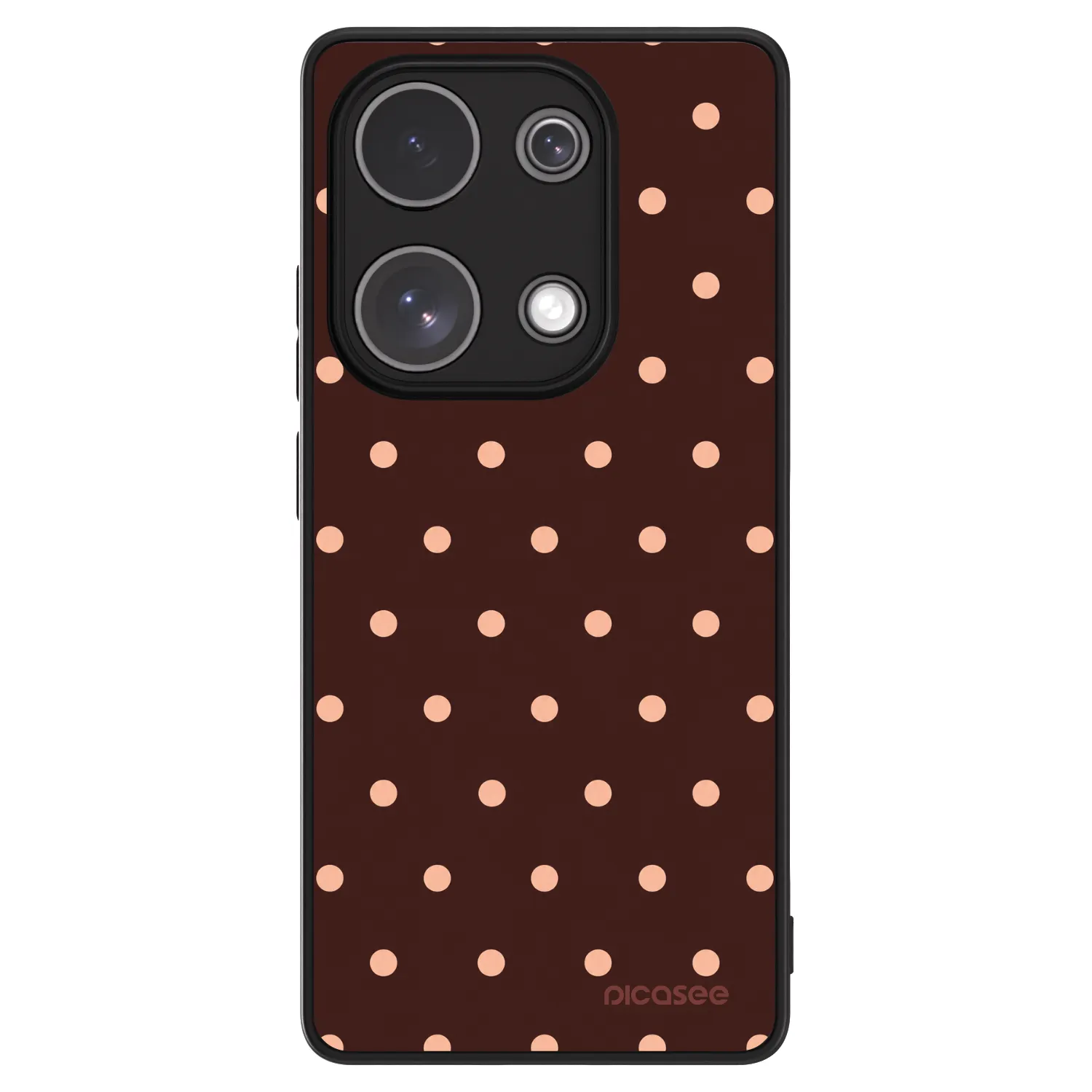 Picasee ULTIMATE CASE για Xiaomi Redmi Note 13 Pro 4G - Peach Dots & Chocolate
