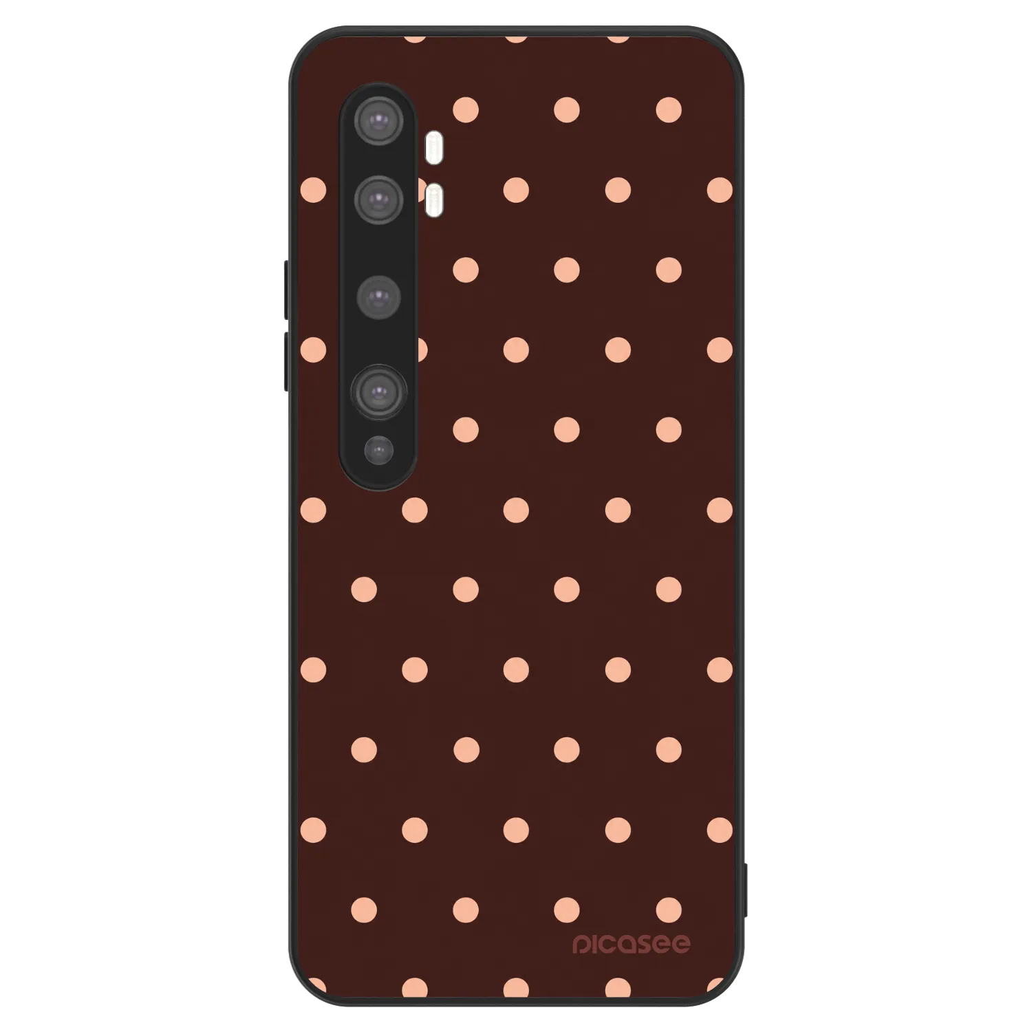 Picasee ULTIMATE CASE για Xiaomi Mi Note 10 (Pro) - Peach Dots & Chocolate