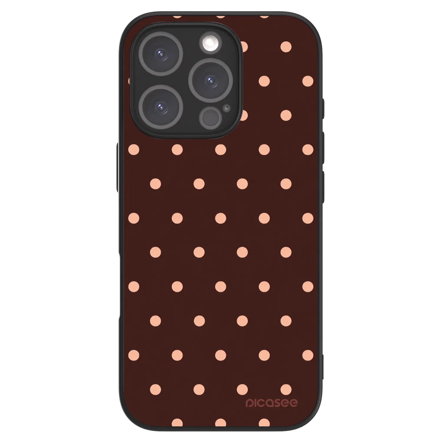 Picasee ULTIMATE CASE για Apple iPhone 16 Pro - Peach Dots & Chocolate