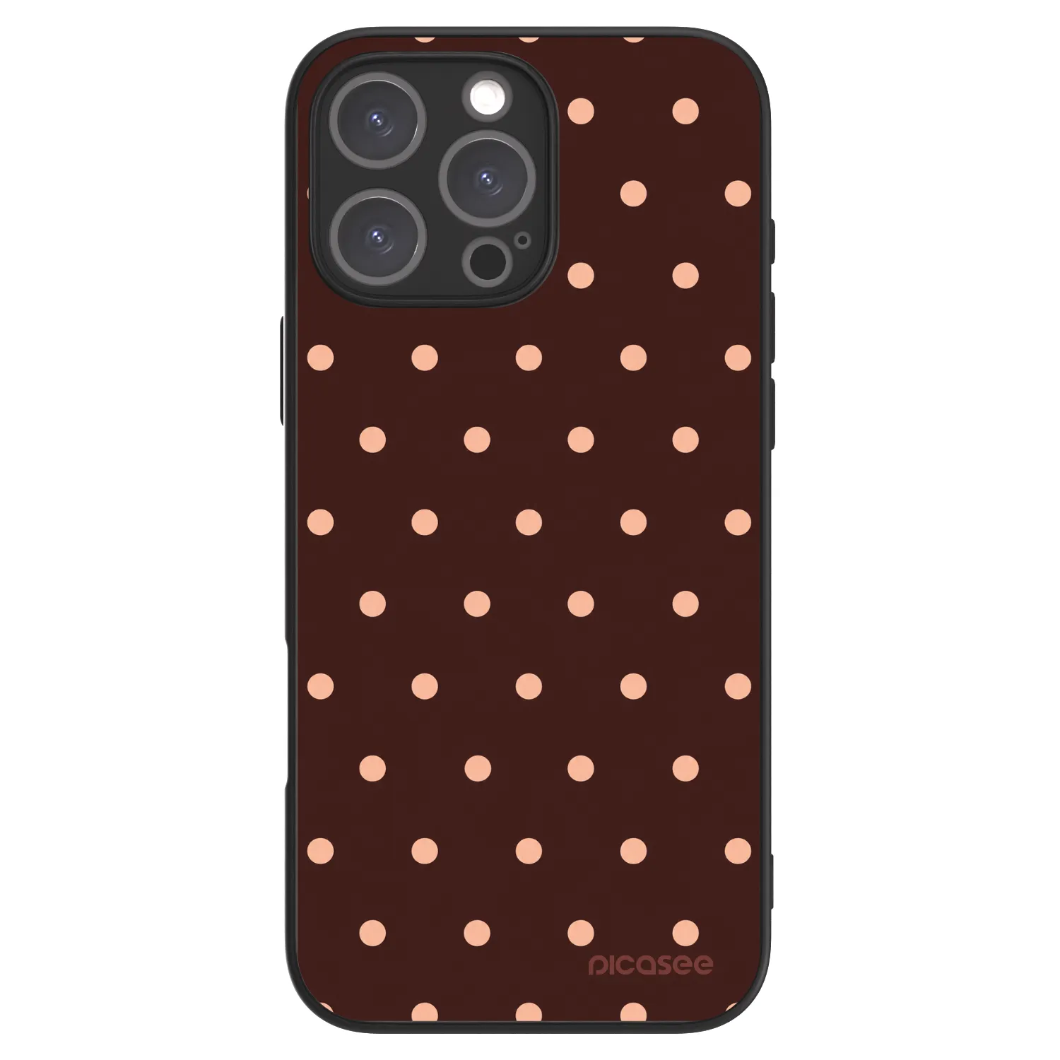 Picasee ULTIMATE CASE για Apple iPhone 16 Pro Max - Peach Dots & Chocolate