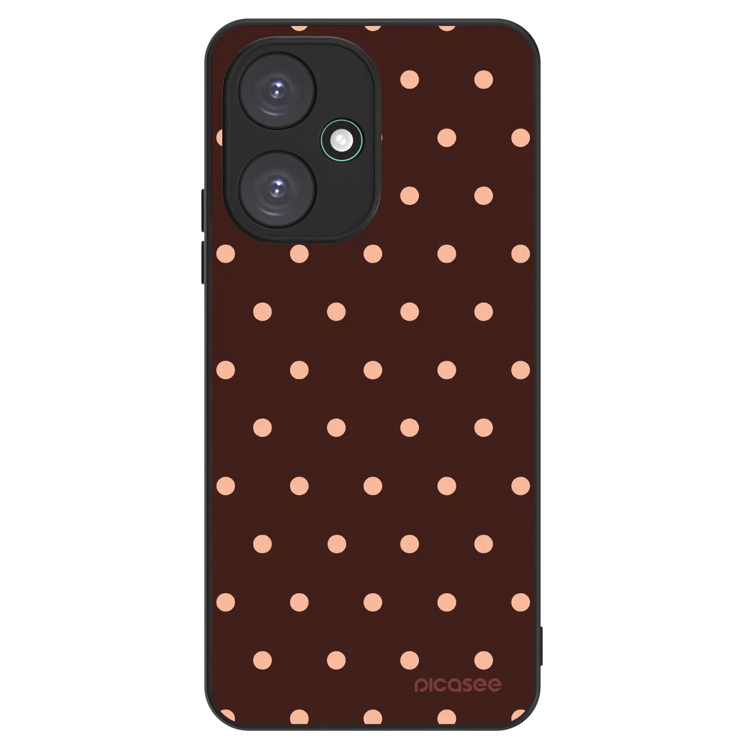 Picasee ULTIMATE CASE για Xiaomi Redmi 13C 5G - Peach Dots & Chocolate