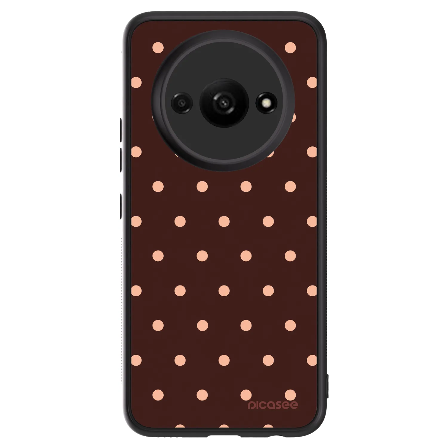 Picasee ULTIMATE CASE για Xiaomi Redmi A3 - Peach Dots & Chocolate