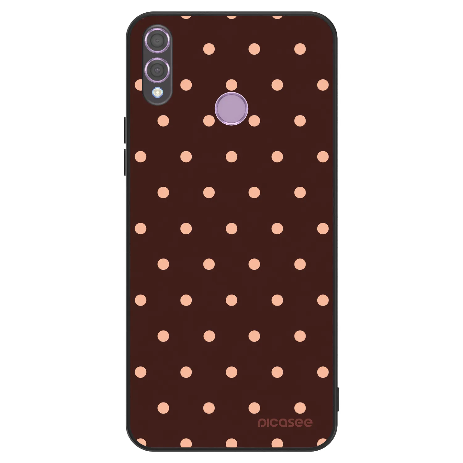 Picasee ULTIMATE CASE για Honor 8X - Peach Dots & Chocolate