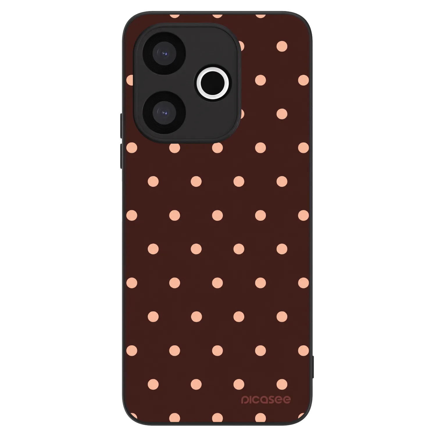Picasee ULTIMATE CASE για Xiaomi Redmi 13 4G - Peach Dots & Chocolate
