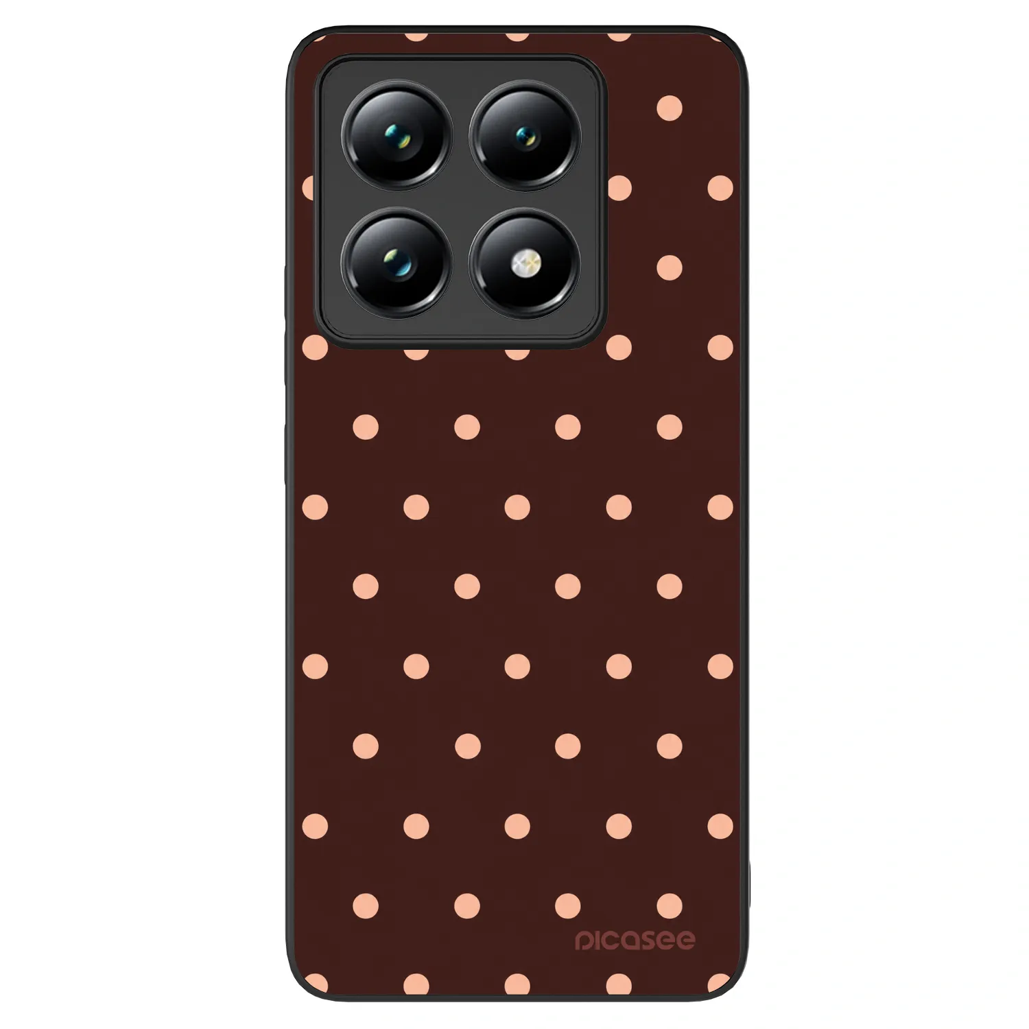 Picasee ULTIMATE CASE για Xiaomi 14T Pro - Peach Dots & Chocolate