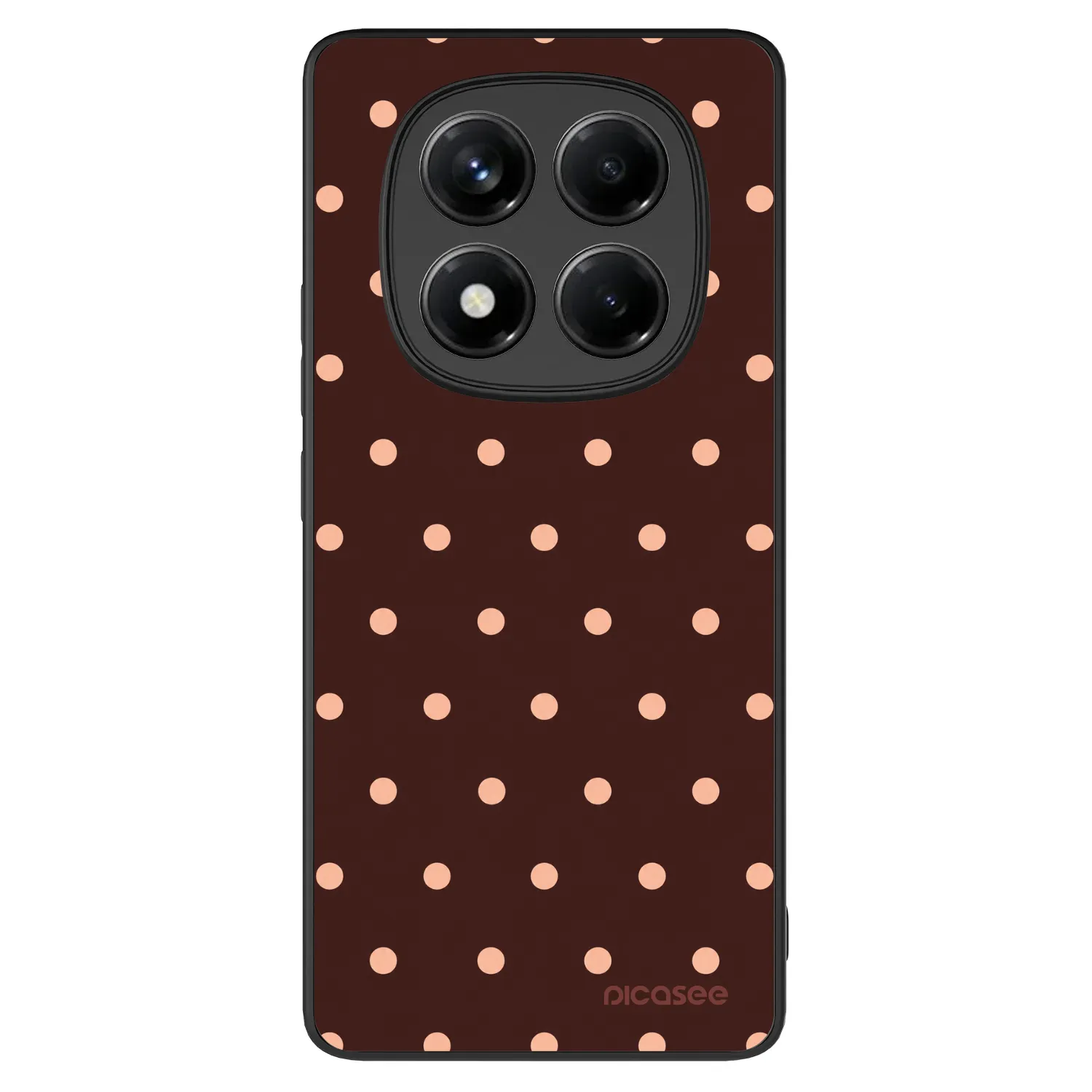 Picasee ULTIMATE CASE για Xiaomi Redmi Note 14 Pro+ 5G - Peach Dots & Chocolate
