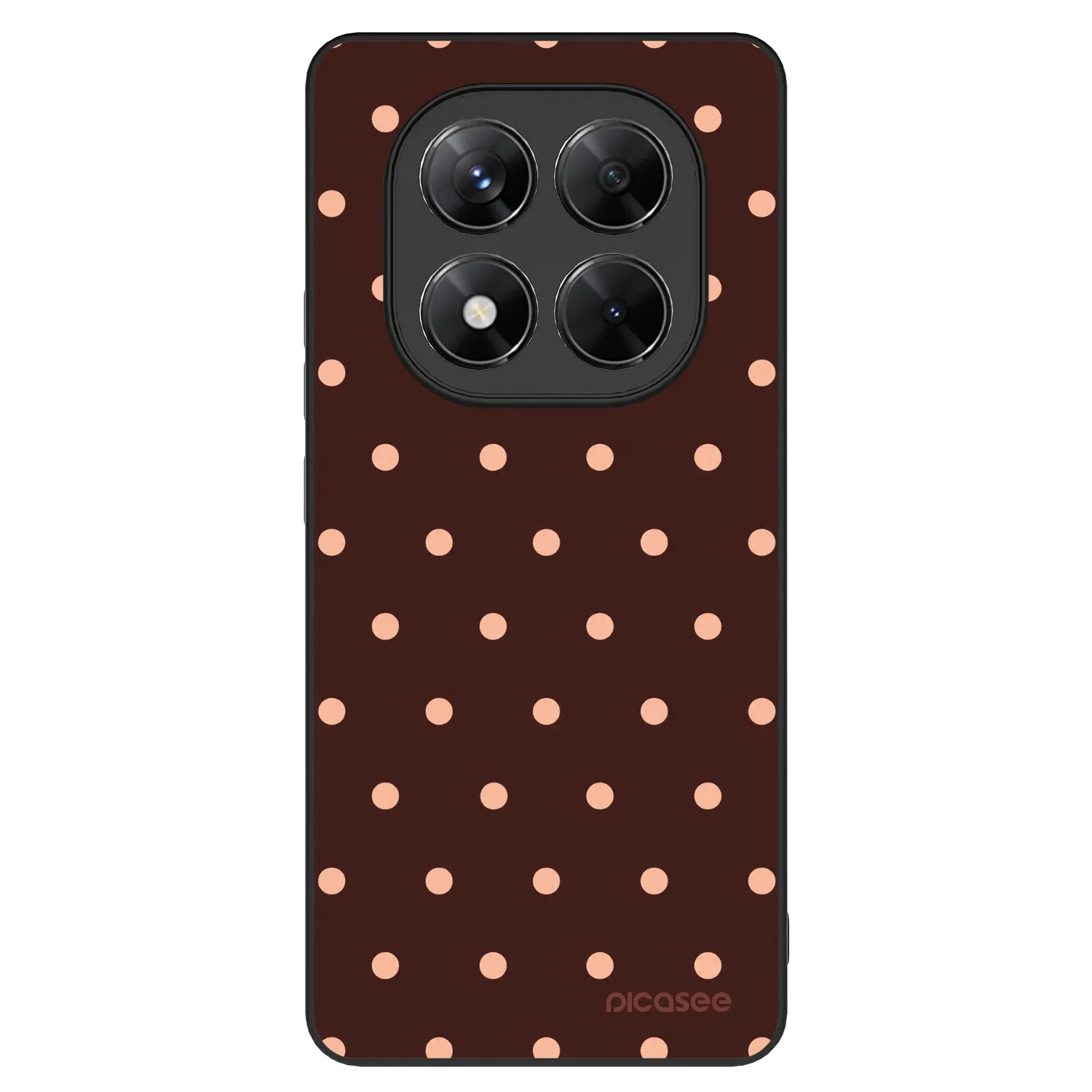 Picasee ULTIMATE CASE για Xiaomi Poco X7 - Peach Dots & Chocolate