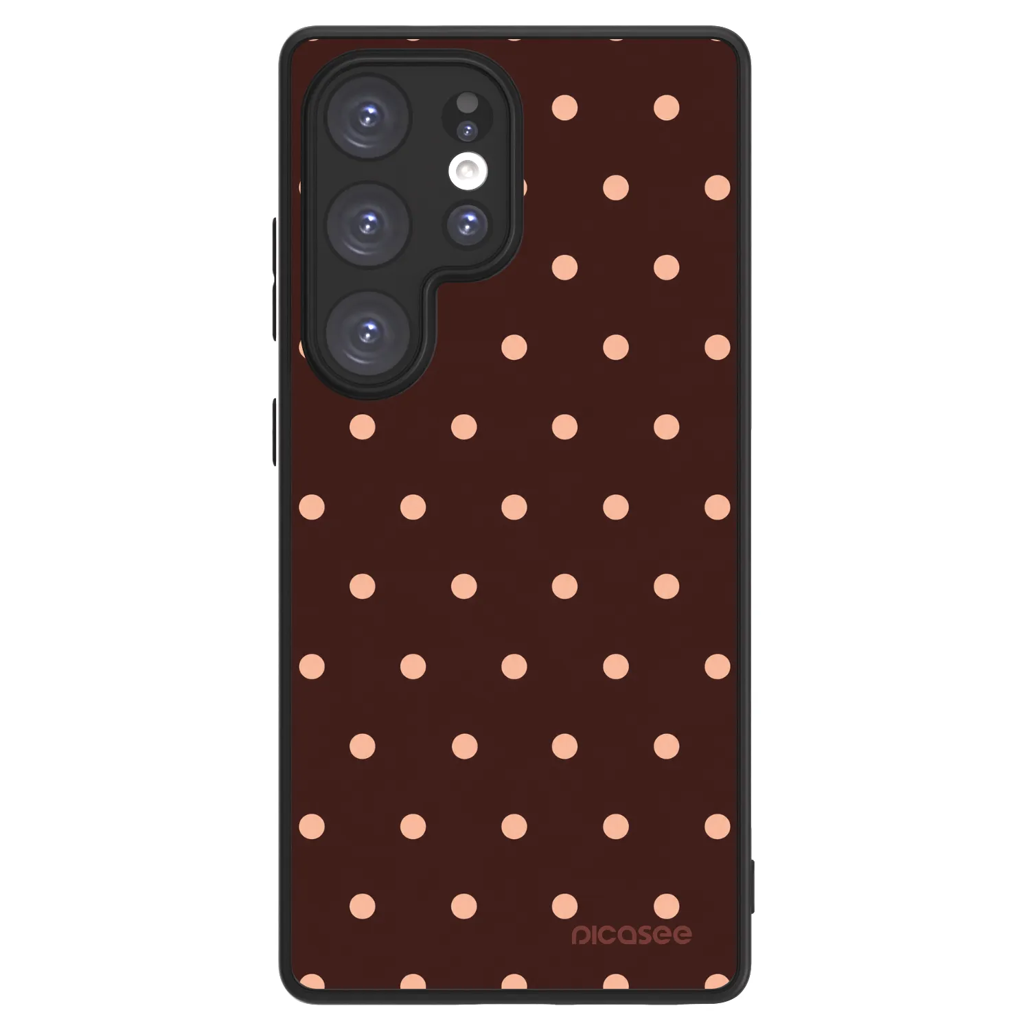 Picasee ULTIMATE CASE PowerShare για Samsung Galaxy S25 Ultra 5G - Peach Dots & Chocolate