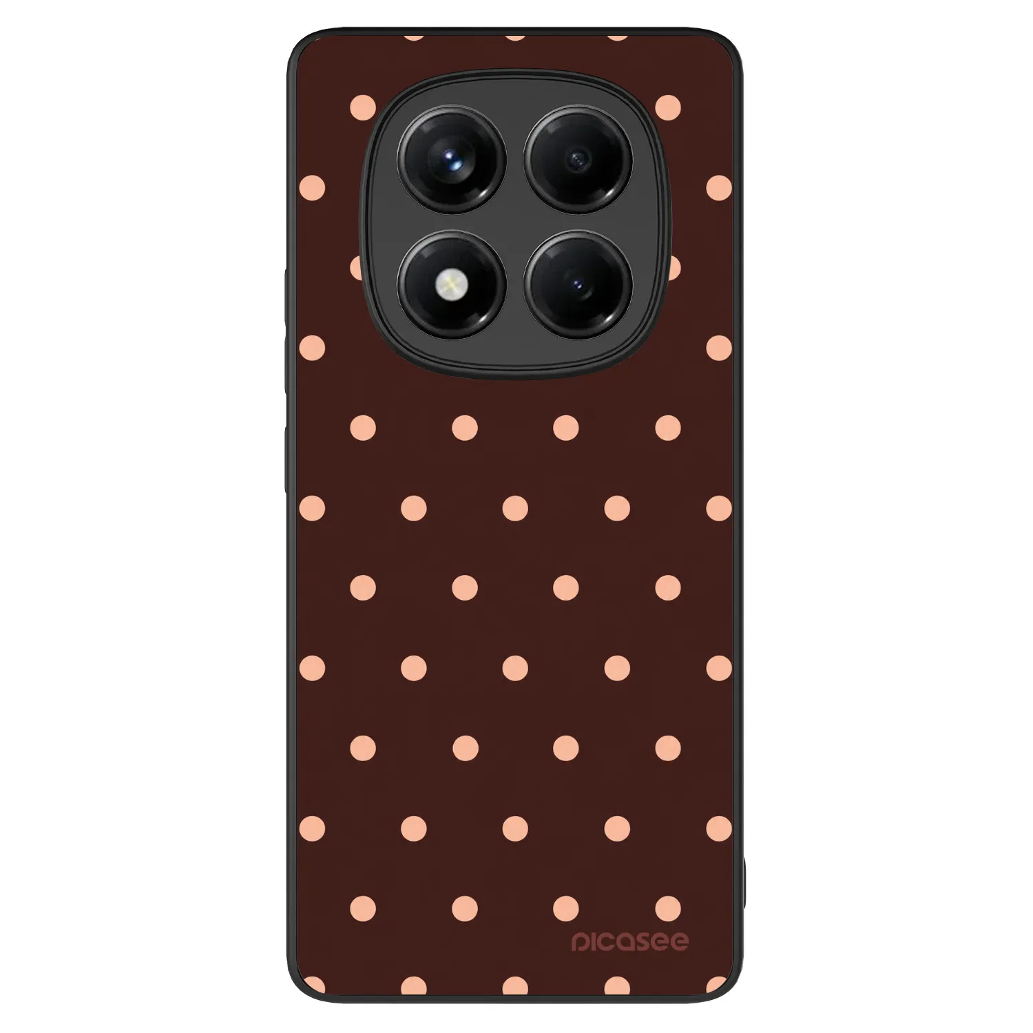 Picasee ULTIMATE CASE για Xiaomi Redmi Note 14 Pro 4G - Peach Dots & Chocolate