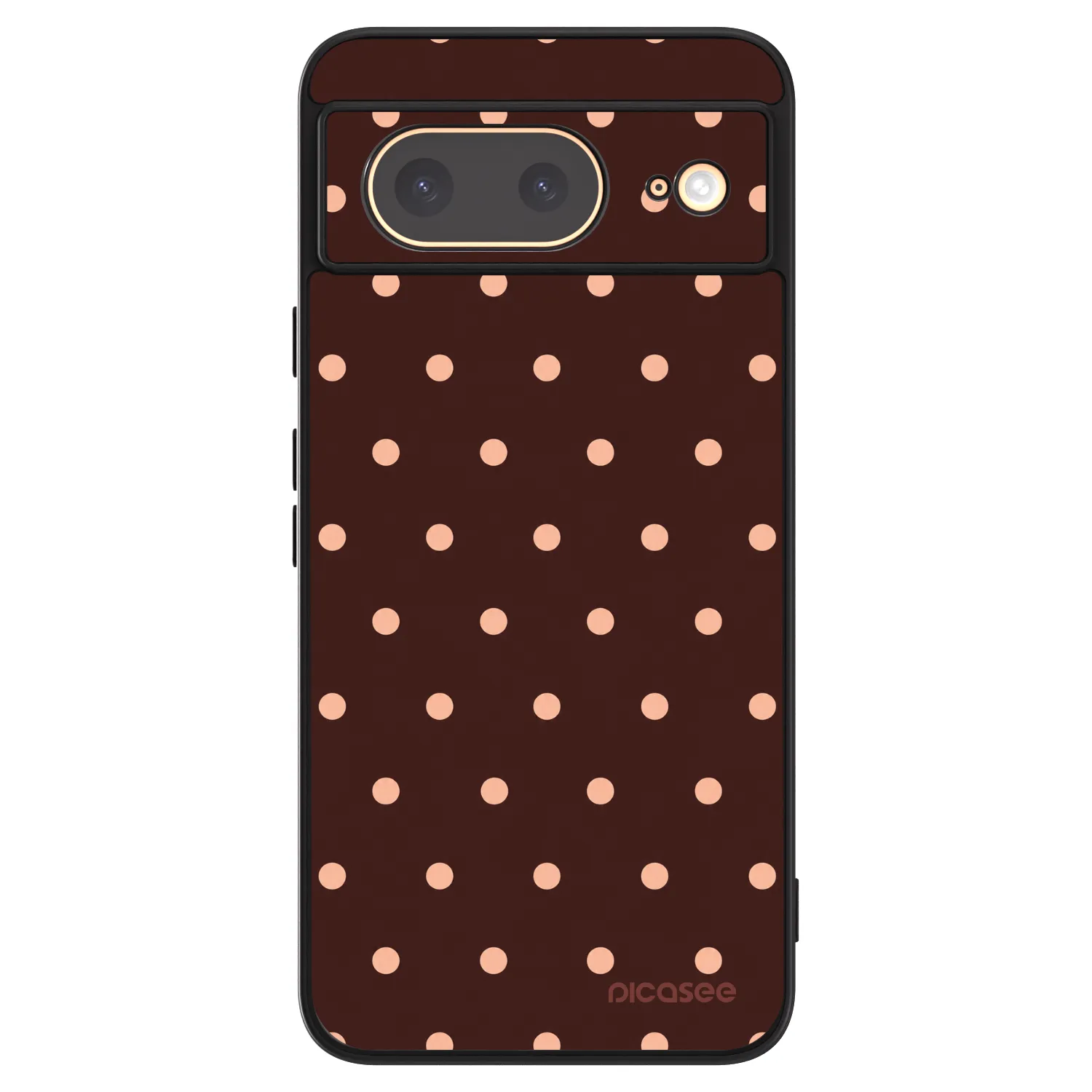 Picasee ULTIMATE CASE για Google Pixel 8 - Peach Dots & Chocolate