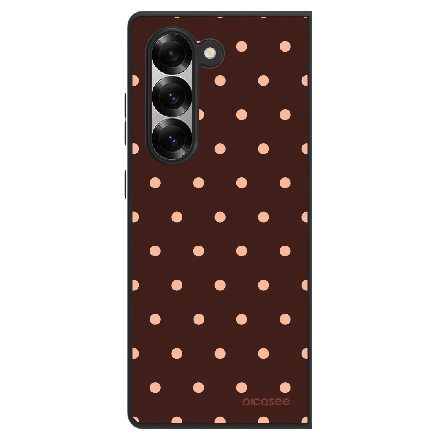 Picasee ULTIMATE CASE για Samsung Galaxy Z Fold6 5G - Peach Dots & Chocolate